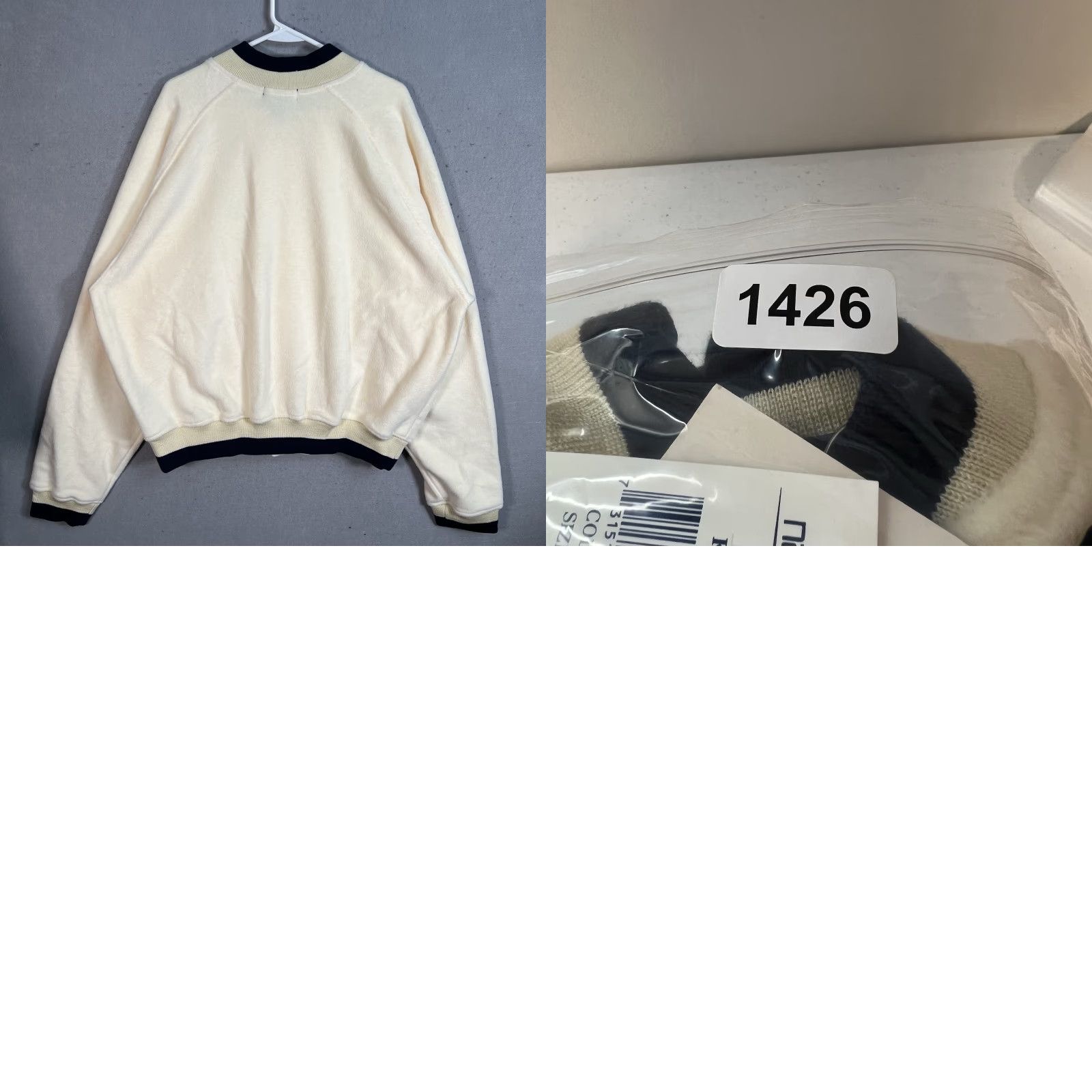 Nautica VINTAGE Nautica Nautech Fleece Bomber Jacket Adult 2XL XXL Ivory USA Made Size US XXL / EU 58 / 5 - 8 Thumbnail