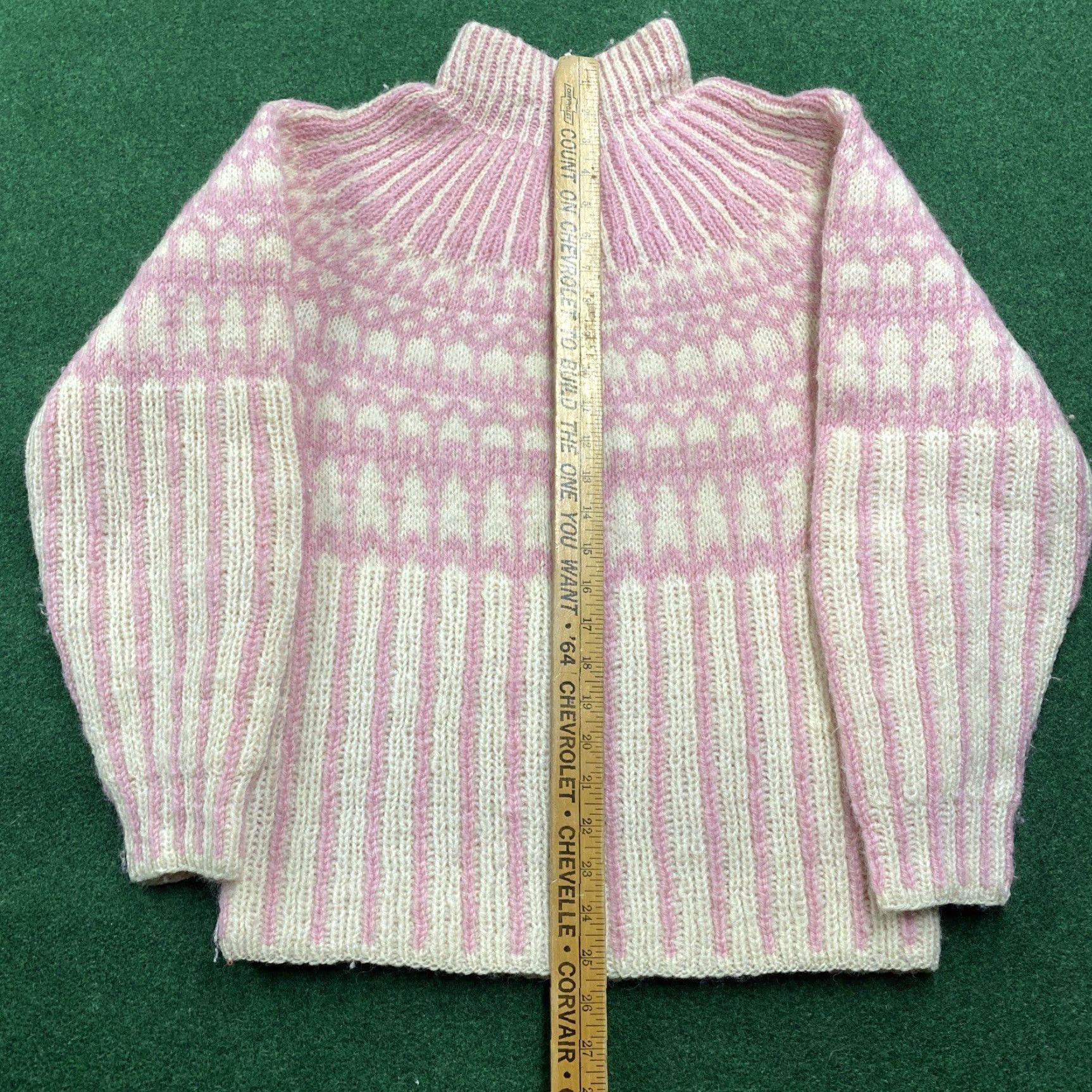 Pinko VINTAGE Prange Wool Sweater Mens S Pink 70S Knit Heavyweight Thick Sweatshirt Crew Neck Long Sleeve Wool Pink Logo 80s 90s Retro Mens S Sweatshirt Size US S / EU 44-46 / 1 - 7 Thumbnail