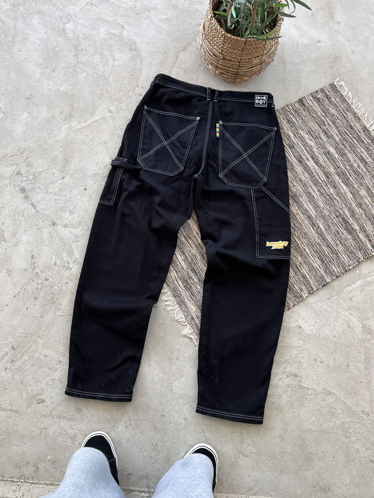 Carhartt Vintage Homeboy Loud Couture Black Baggy Denim Jeans 34x34 Size US 34 / EU 50 - 1 Thumbnail