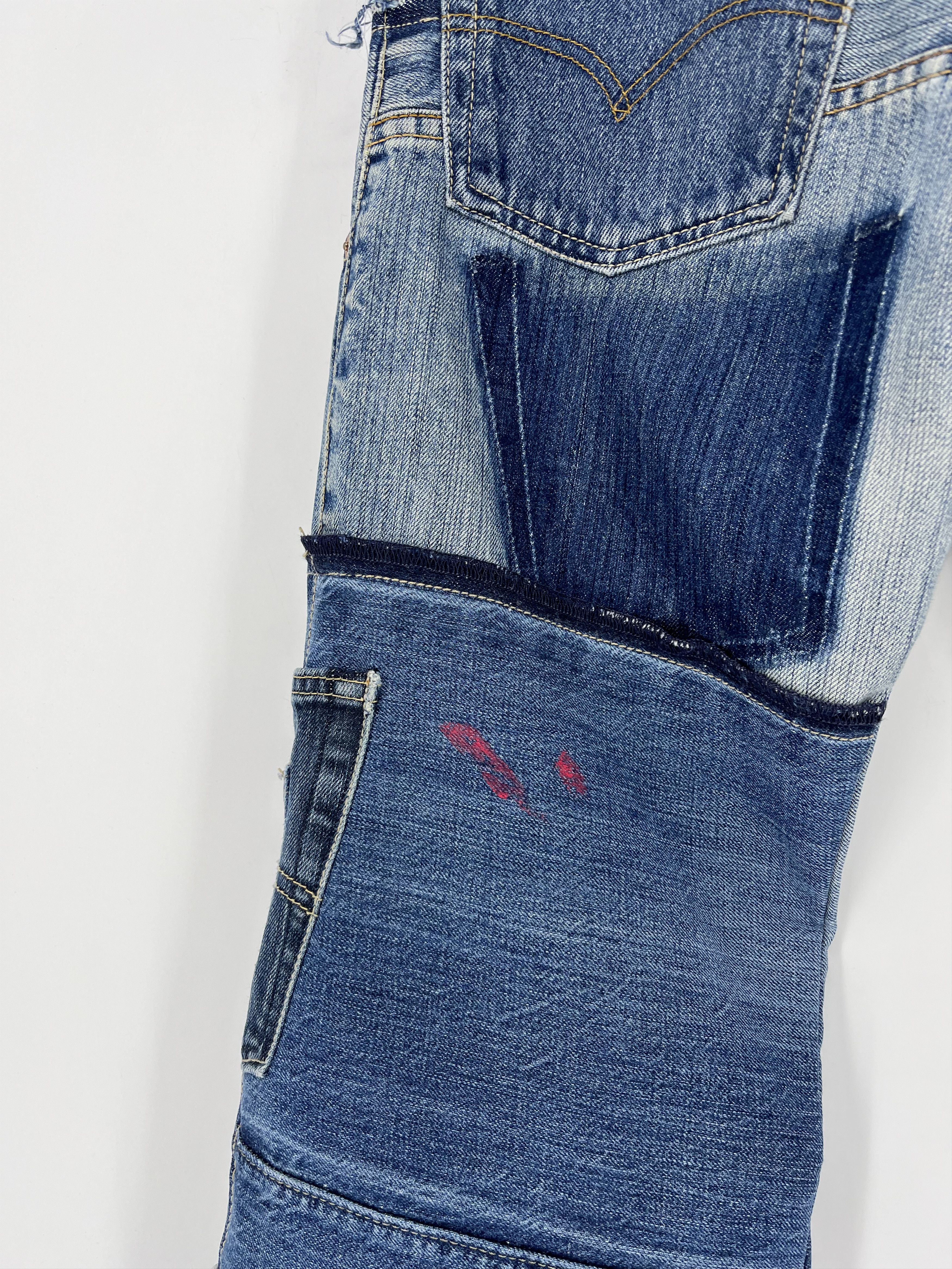 Other 90s Levi’s 501 Patchwork Multipocket Denim Custom Jeans USA Size US 30 / EU 46 - 11 Thumbnail