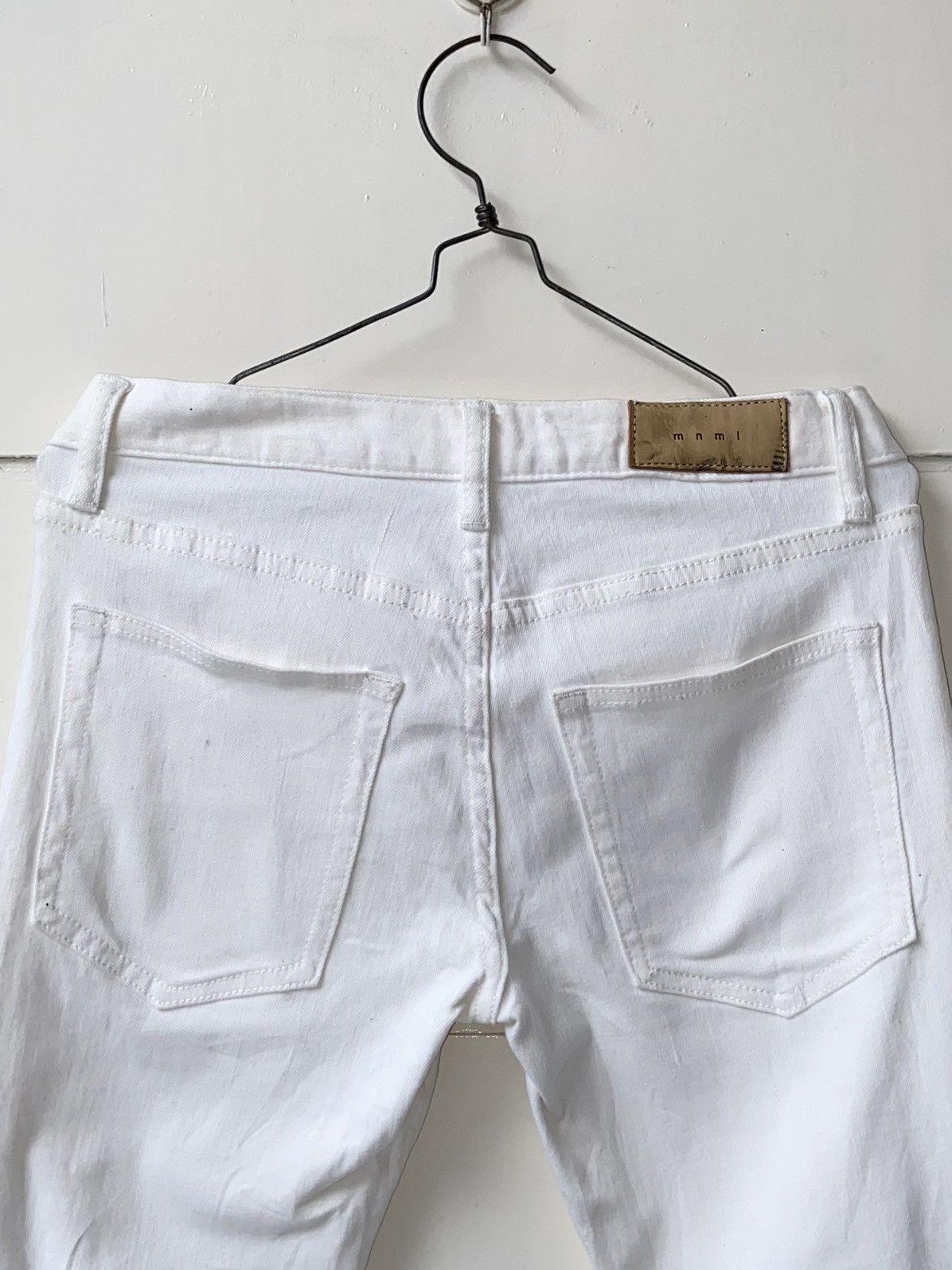 MNML MNML Zipper Skinny White Pants Size US 30 / EU 46 - 5 Thumbnail