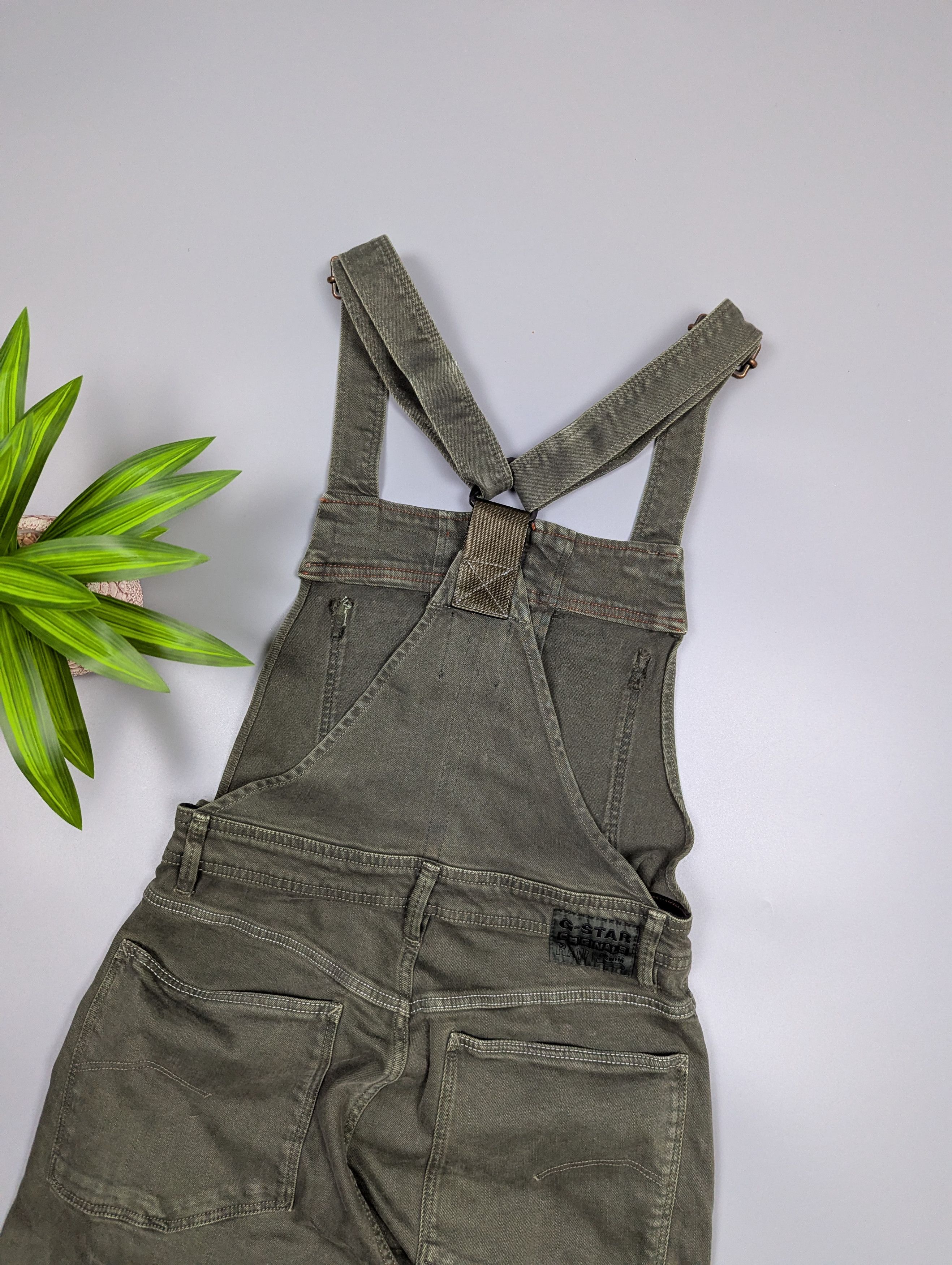 G-Star G-Star RAW Women’s Slim Olive Green Denim Dungaree Jumpsuit Size 27" / US 4 / IT 40 - 19 Thumbnail