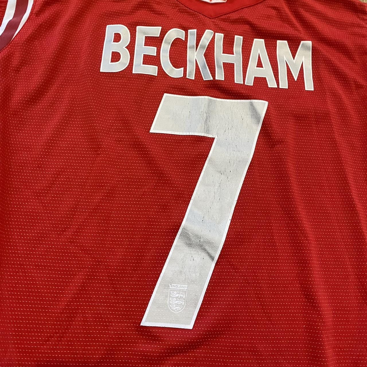 Umbro 2004-06 Beckham Umbro England Away y2k 2000s Size US L / EU 52-54 / 3 - 3 Thumbnail