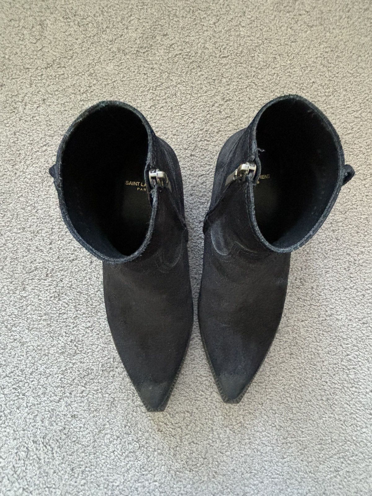 Saint Laurent Paris Saint Laurent Black Fringed Lukas Boots Size US 8 / EU 41 - 3 Thumbnail