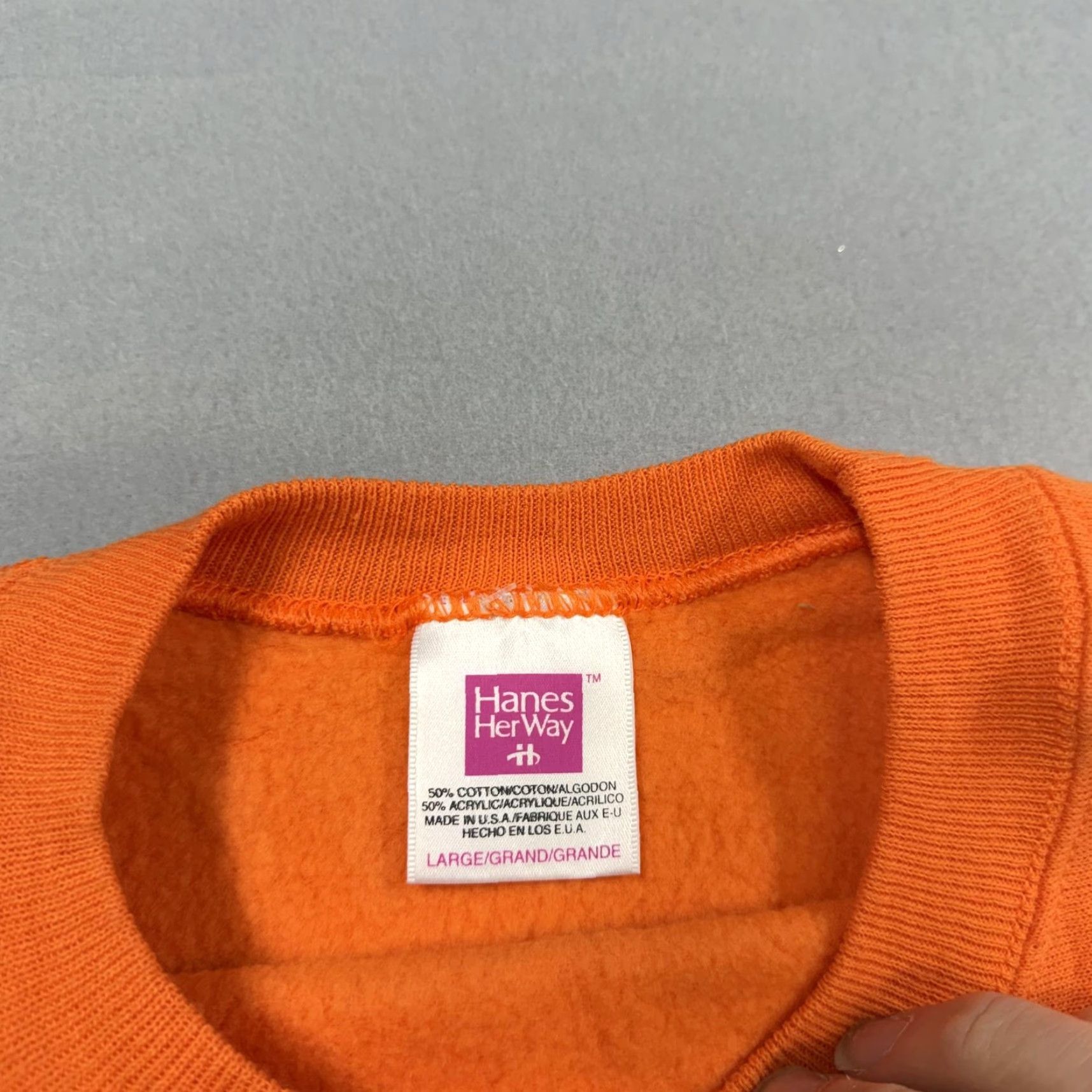 Hanes VINTAGE Hanes Her Way Sweatshirt Mens Large Fleece Crewneck Pullover USA 90s Size US L / EU 52-54 / 3 - 3 Thumbnail
