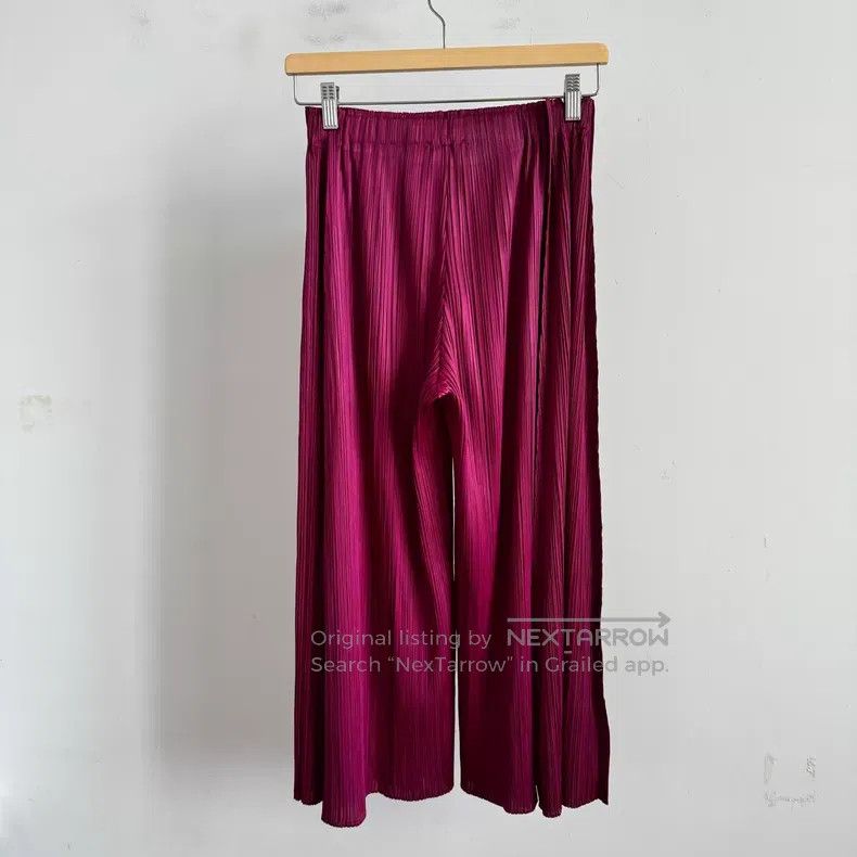 Issey Miyake Issey Miyake size:3 Red Pants Size 22" - 2 Thumbnail