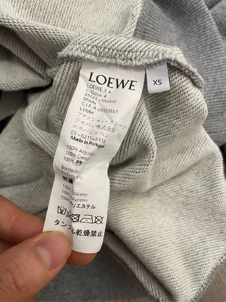 Loewe LOEWE Gray embroidered Logo round neck sweater Size XS / US 0-2 / IT 36-38 - 6 Thumbnail