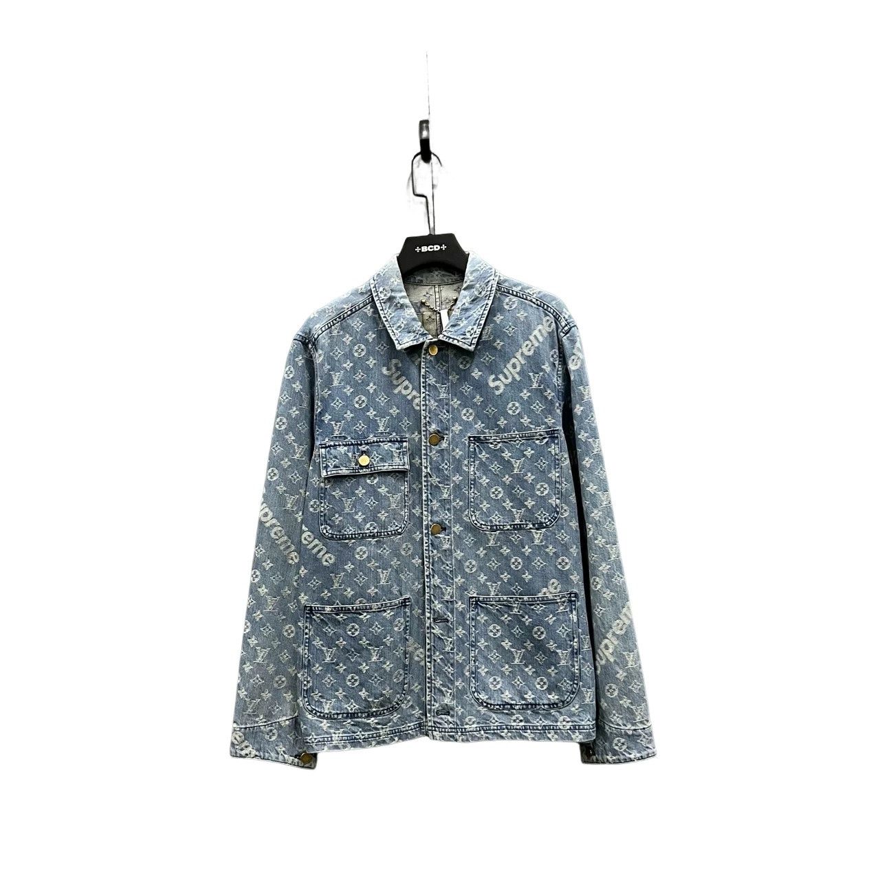 Louis Vuitton × Supreme Supreme x Louis Vuitton Monogram Denim Jacket Size M Size US M / EU 48-50 / 2 - 1 Thumbnail
