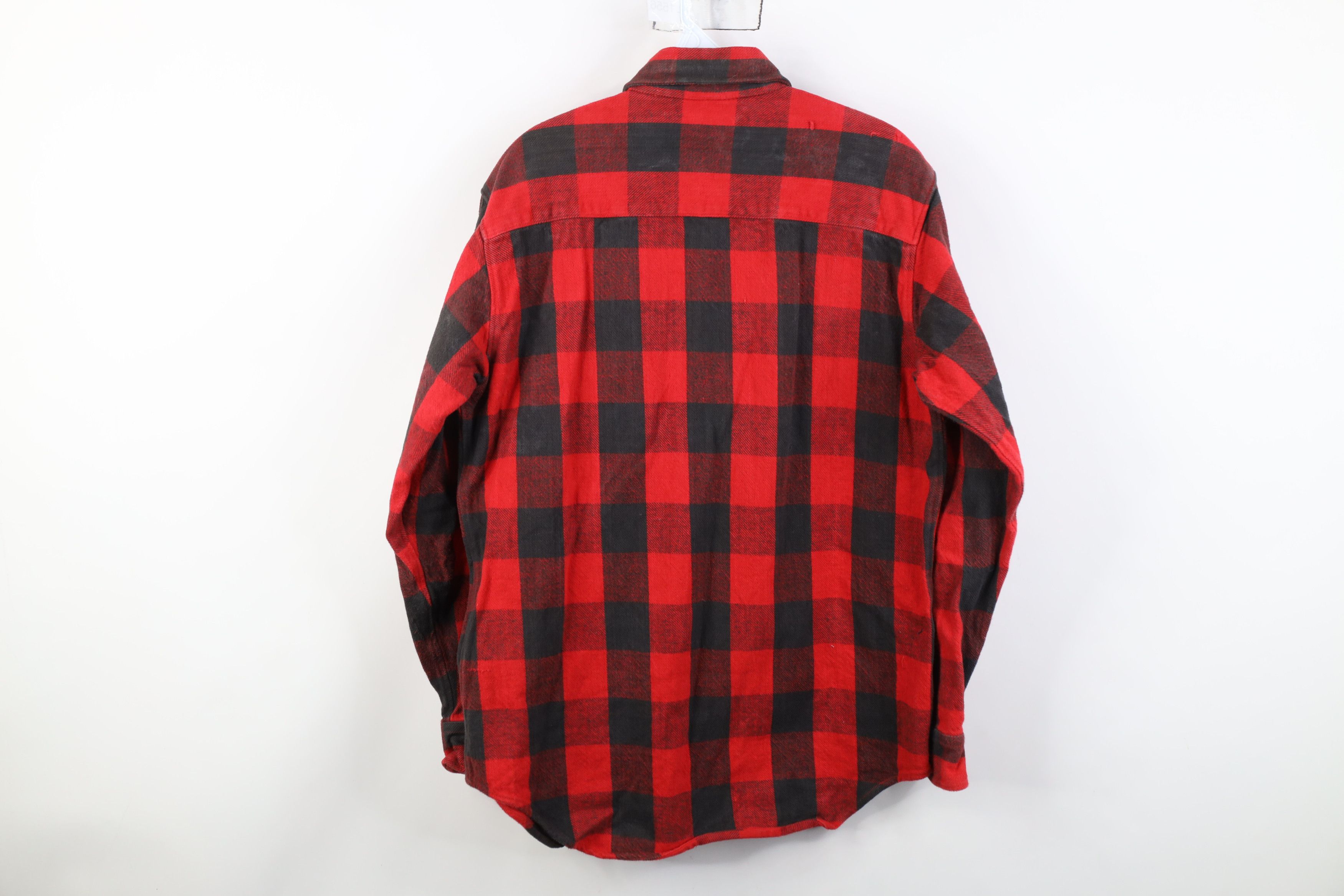 Vintage Vintage 90s Streetwear Heavyweight Button Shirt Plaid Size US M / EU 48-50 / 2 - 13 Thumbnail