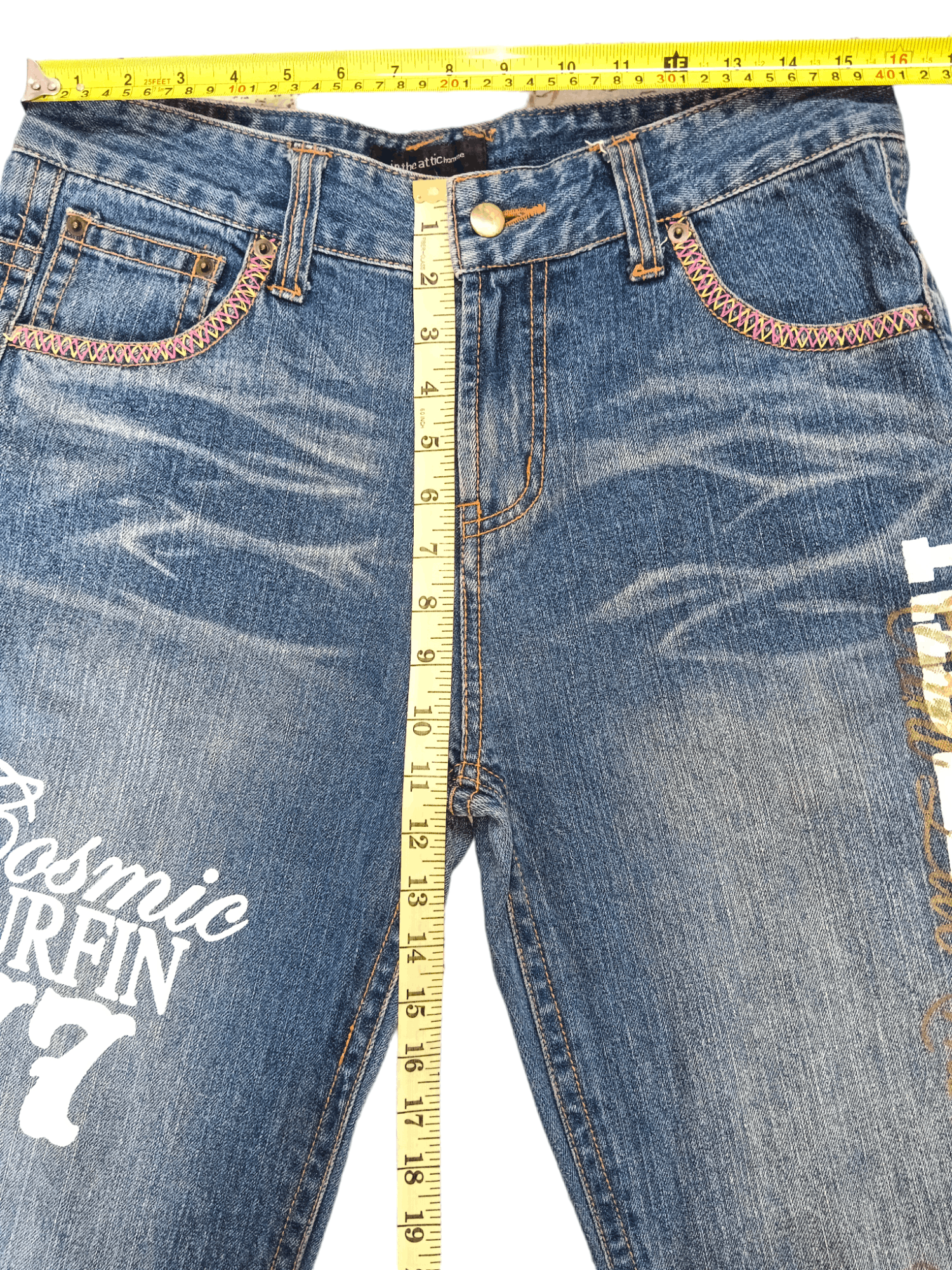 In The Attic In The Attic Patchwork Surfing Denim Size US 32 / EU 48 - 5 Thumbnail