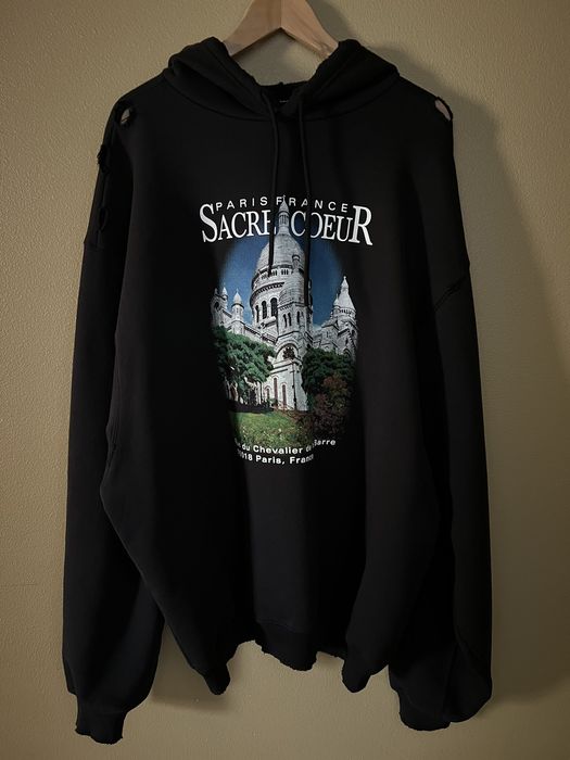 Balenciaga Sacr Coeur Hoodie Grailed