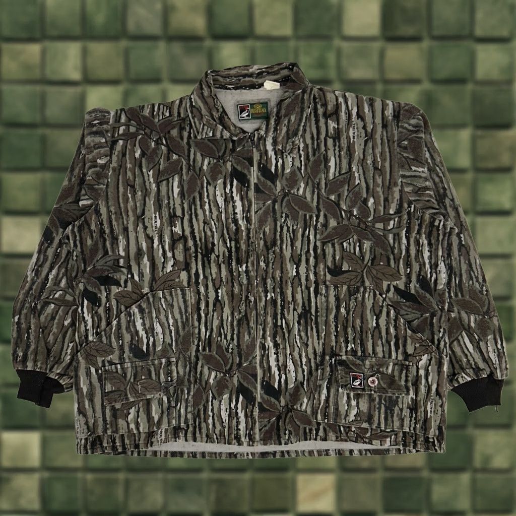 Realtree VINTAGE Realtree Camo Jacket Mens XL 90s Hunting Outdoor Red Head USA Treebark Zip Cotton Size US XL / EU 56 / 4 - 1 Thumbnail
