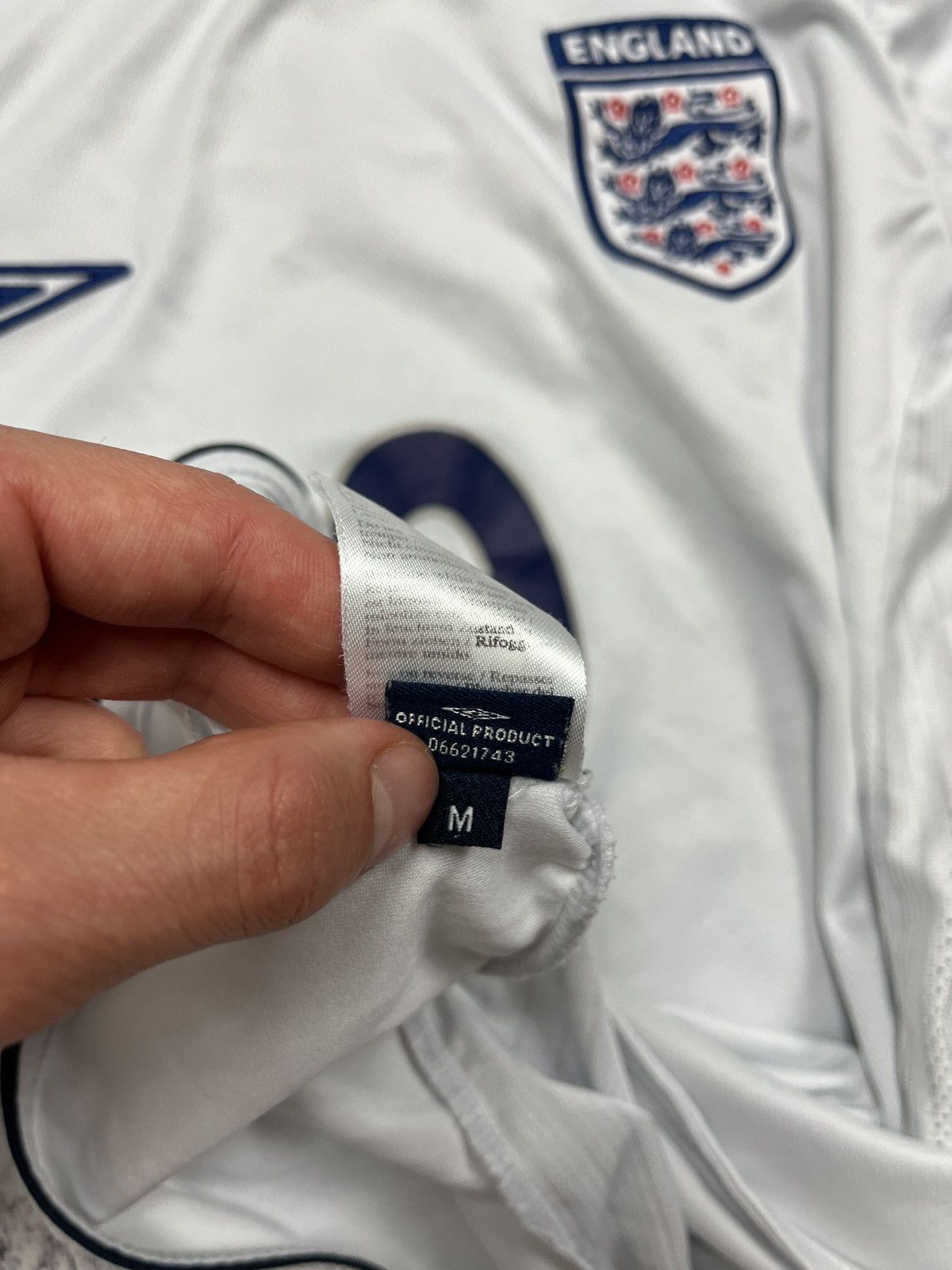 Umbro Vintage Umbro England 2005 2007 Rooney #9 Home Soccer Shirt Size US M / EU 48-50 / 2 - 11 Thumbnail