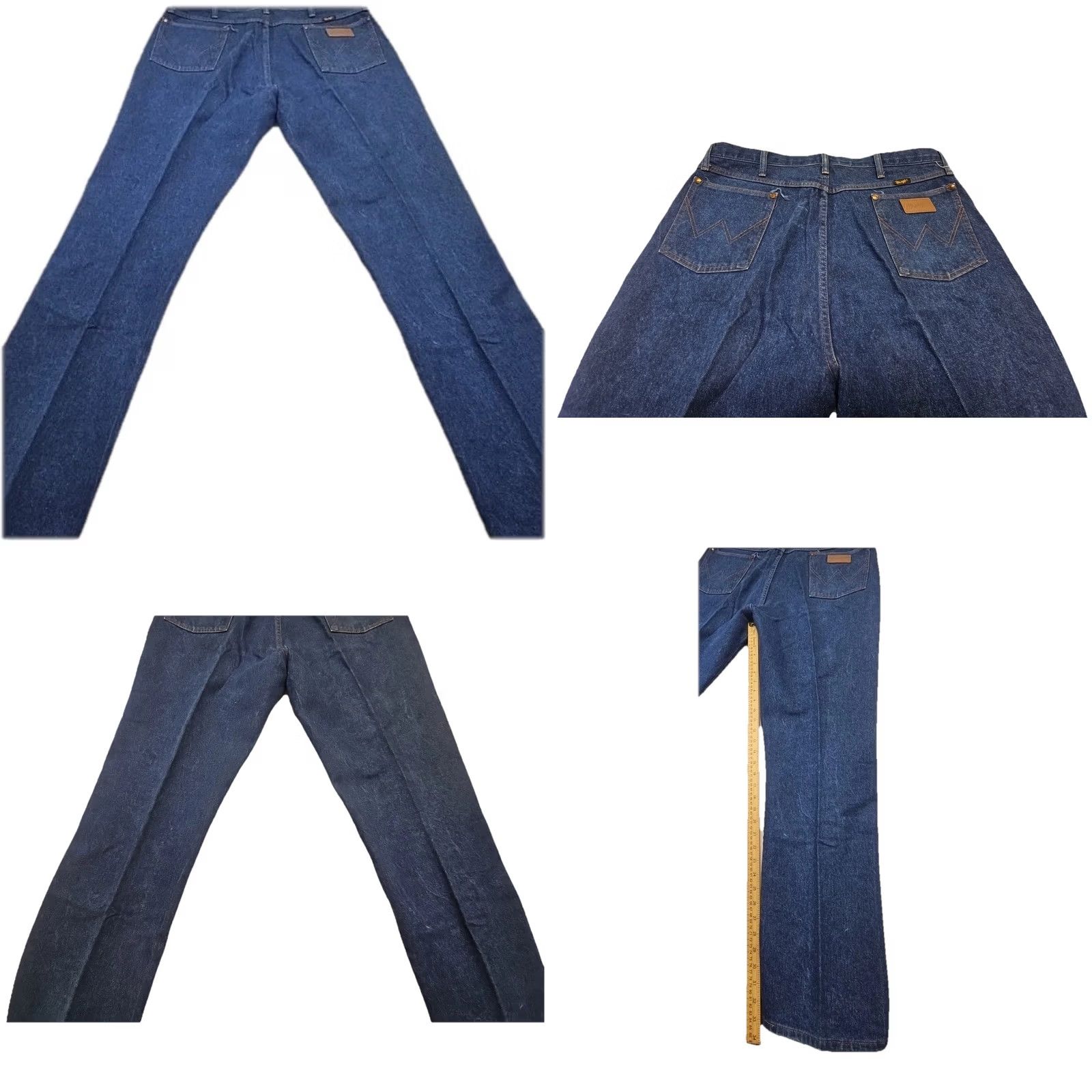 Wrangler Wrangler Jeans Men’s 42x34 Cowboy Cut Medium Denim Wash Regular Straight 100% Cotton Blue Cowboy Wrangler 13MWZ Mens Jeans Size US 42 / EU 58 - 8 Thumbnail