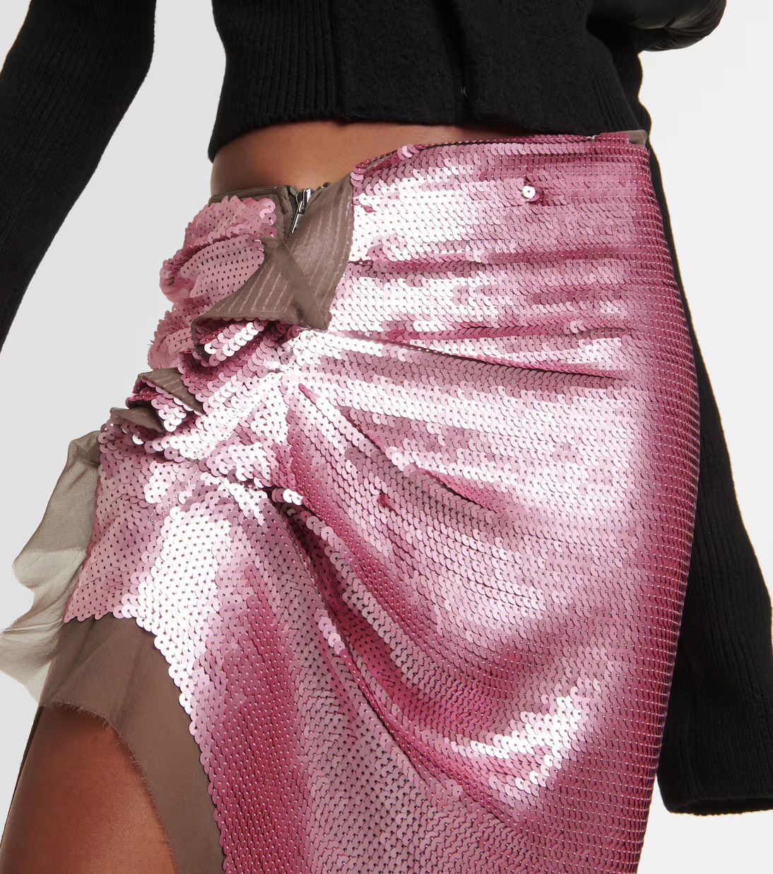 Rick Owens o1y0126 Maxi Skirt in Pink Size 26" / US 2 / IT 38 - 4 Thumbnail