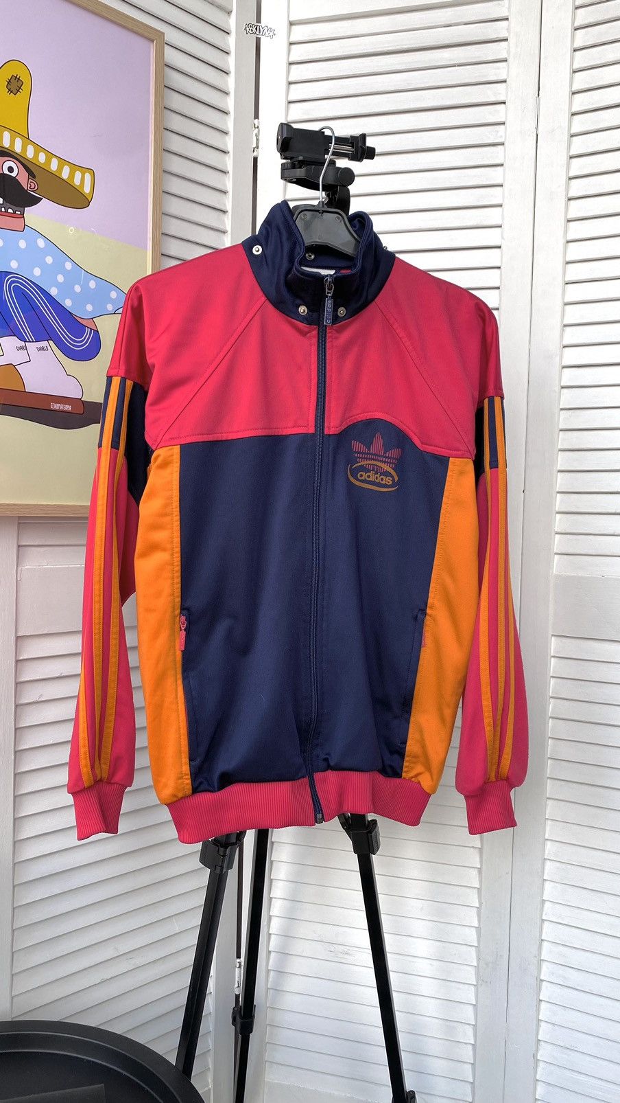 Adidas × Vintage Vintage Adidas Track Firebird Retro Jacket 90s Red Size US XS / EU 42 / 0 - 7 Thumbnail