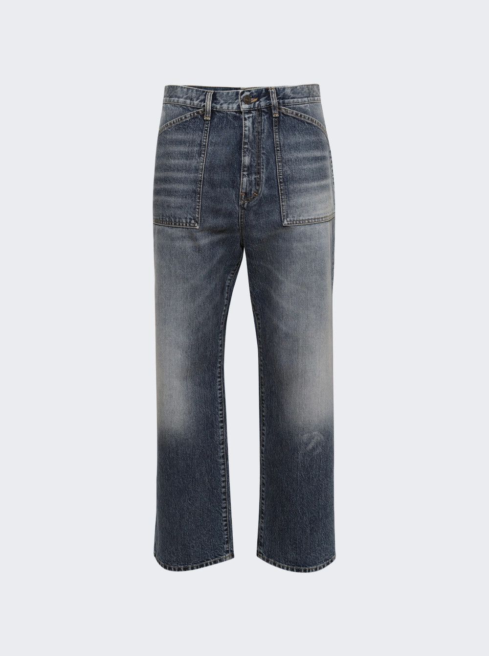 Givenchy o1mle0226 Large Fit Denim Pants in light Blue Size US 32 / EU 48 - 1 Preview