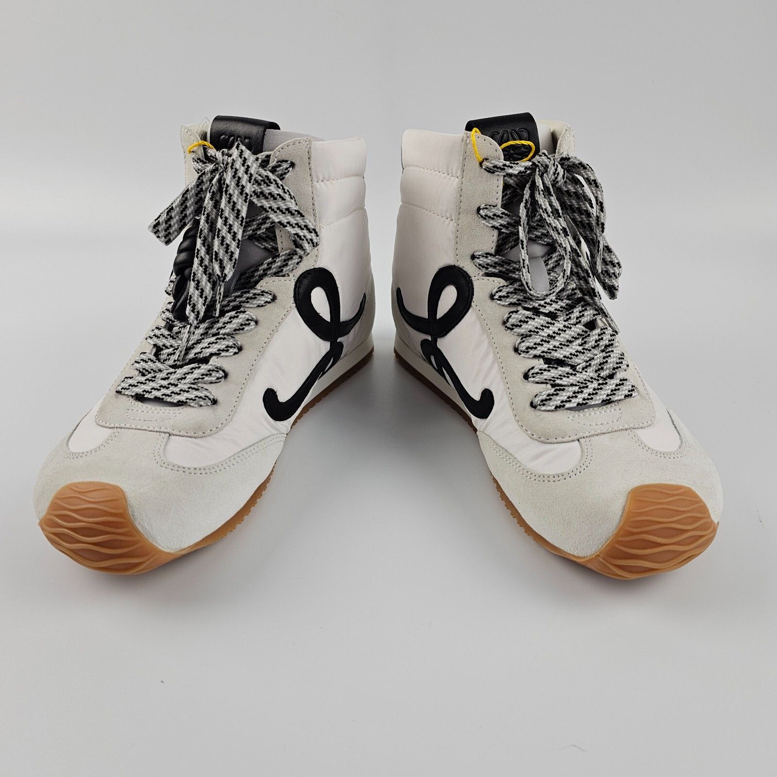 LOEWE Ballet Runner 2.0 $990 White/Black High Top Sneakers N