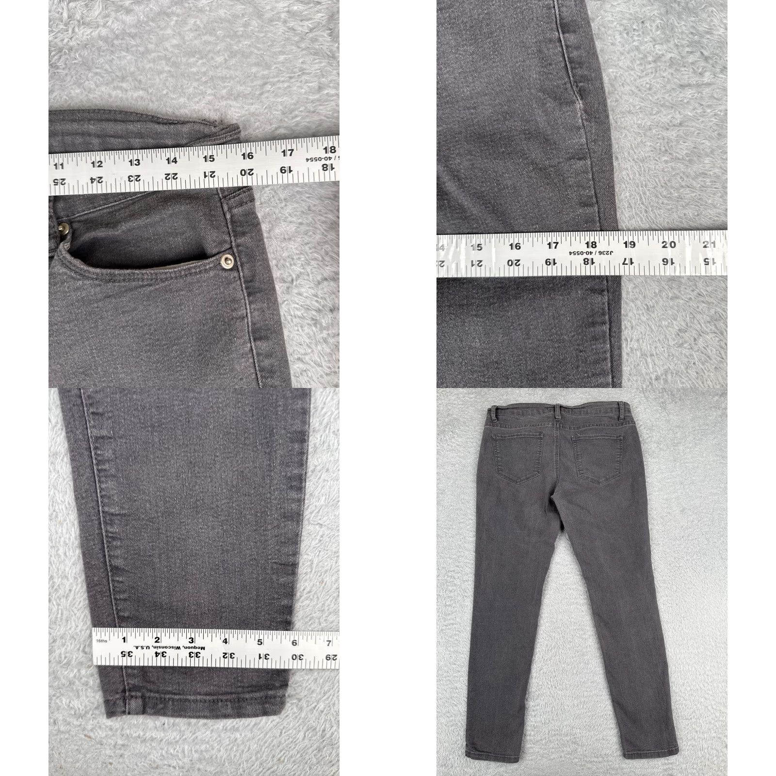 Forever 21 FOREVER 21 Jeans Womens 30 Gray Denim Skinny Cotton Blend Mid Rise 30x28 Jeans Medium Gray 90s American Classic Designer Womens Jeans Size 30" / US 8 / IT 44 - 9 Thumbnail