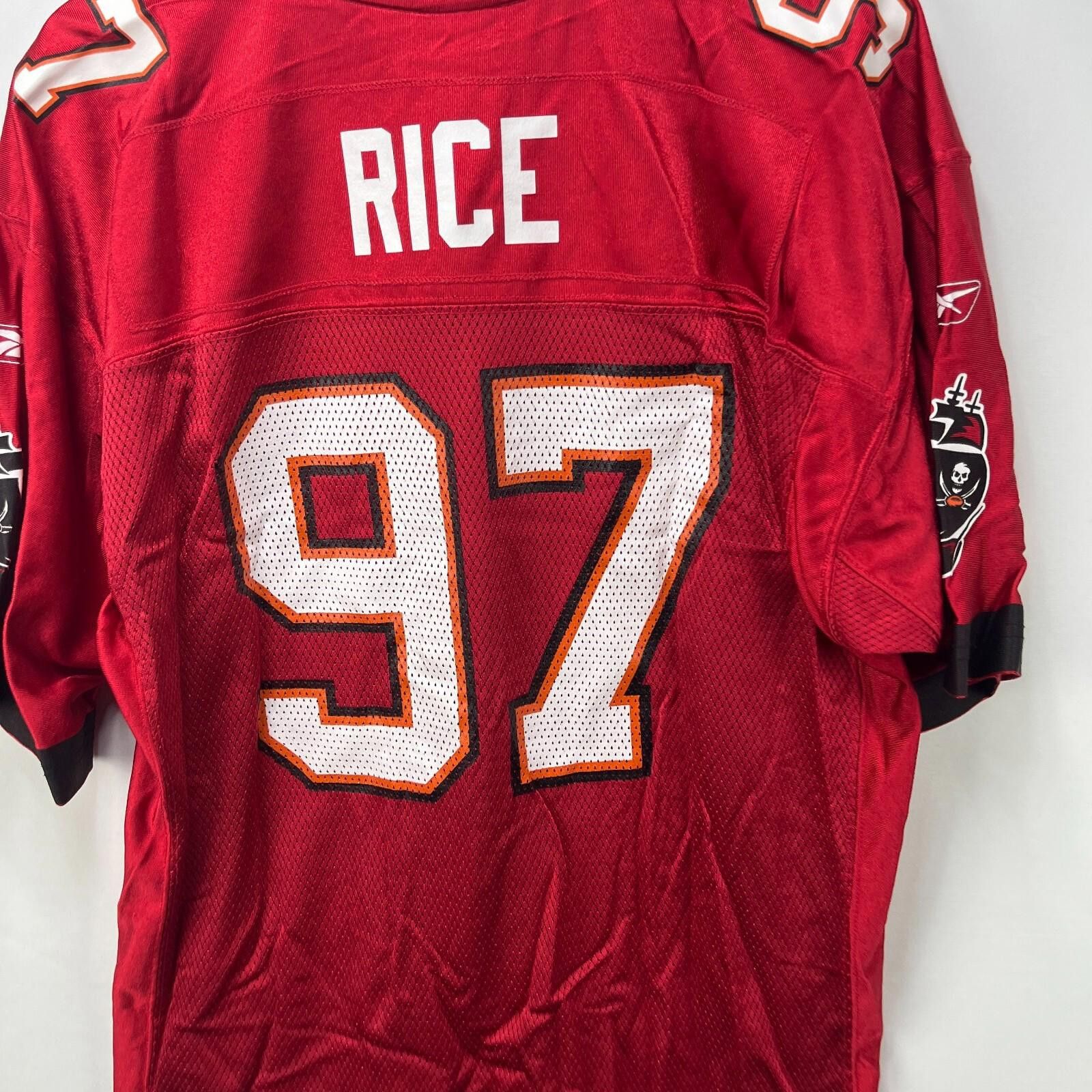 Reebok Vintage 90s Tampa Bay Buccaneers Jersey 97 Large Simeon Rice Size ONE SIZE - 5 Thumbnail