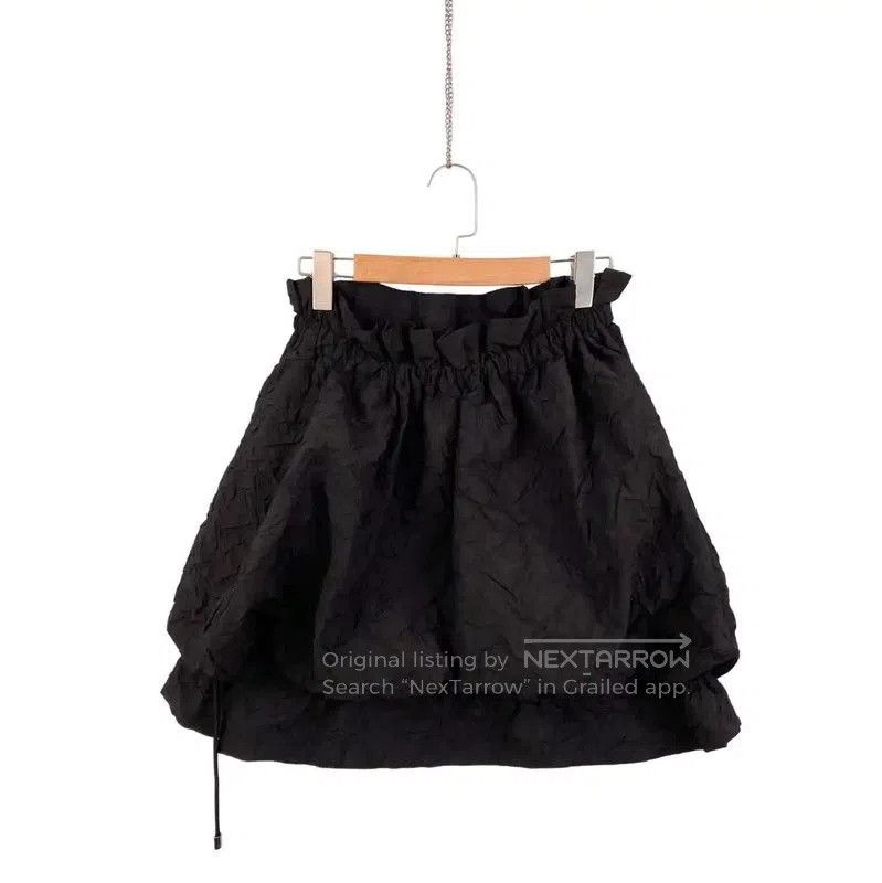 Dior Dior Black Crinkled Womens Skirt . Size 35" - 2 Thumbnail