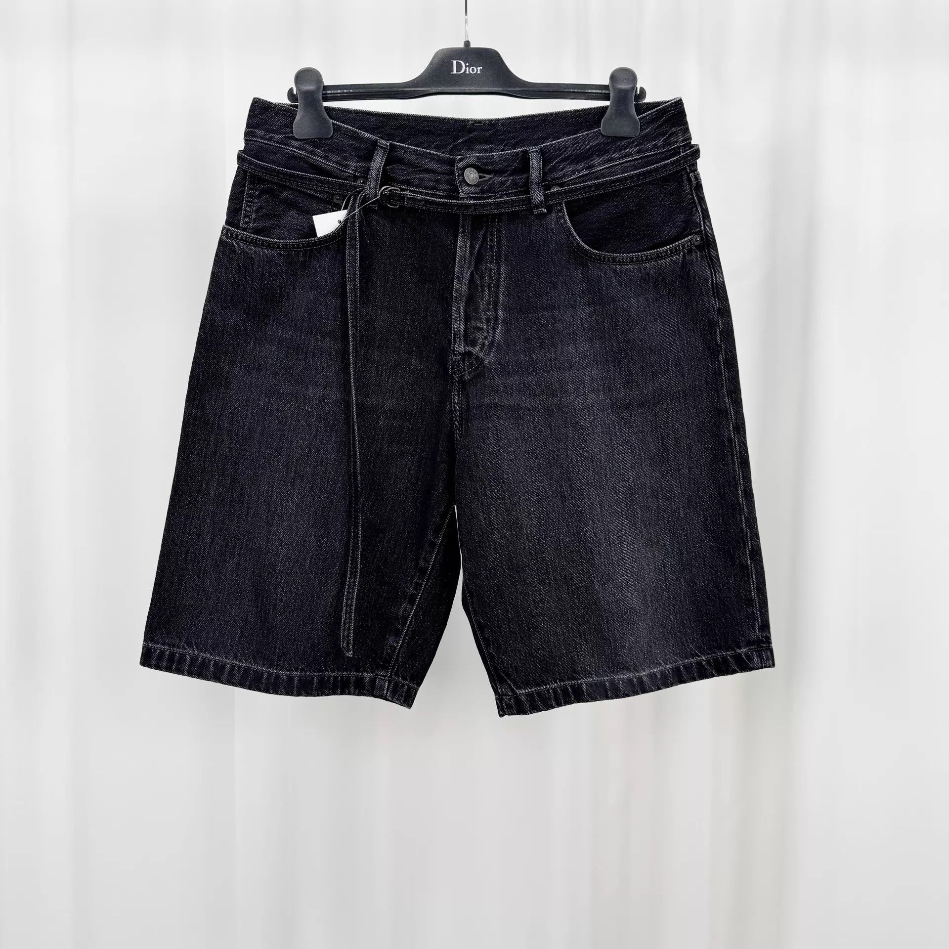 Acne Studios Acne Studios Wash Drawstring Jean Shorts W31 99N Size US 31 - 1 Thumbnail