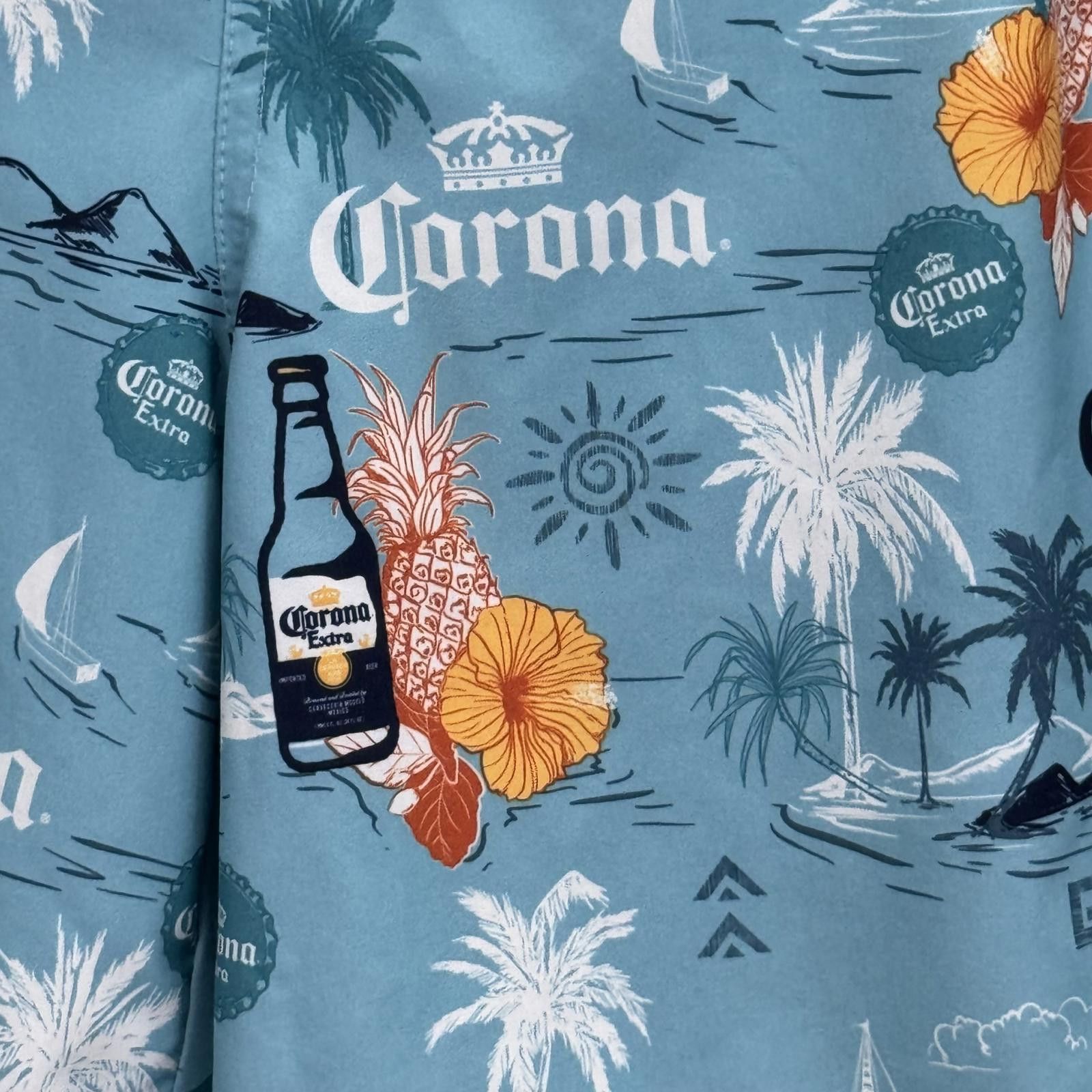 Other Corona Beer Swim Trunks Men's Large Board Shorts Mesh Size US 34 / EU 50 - 5 Thumbnail