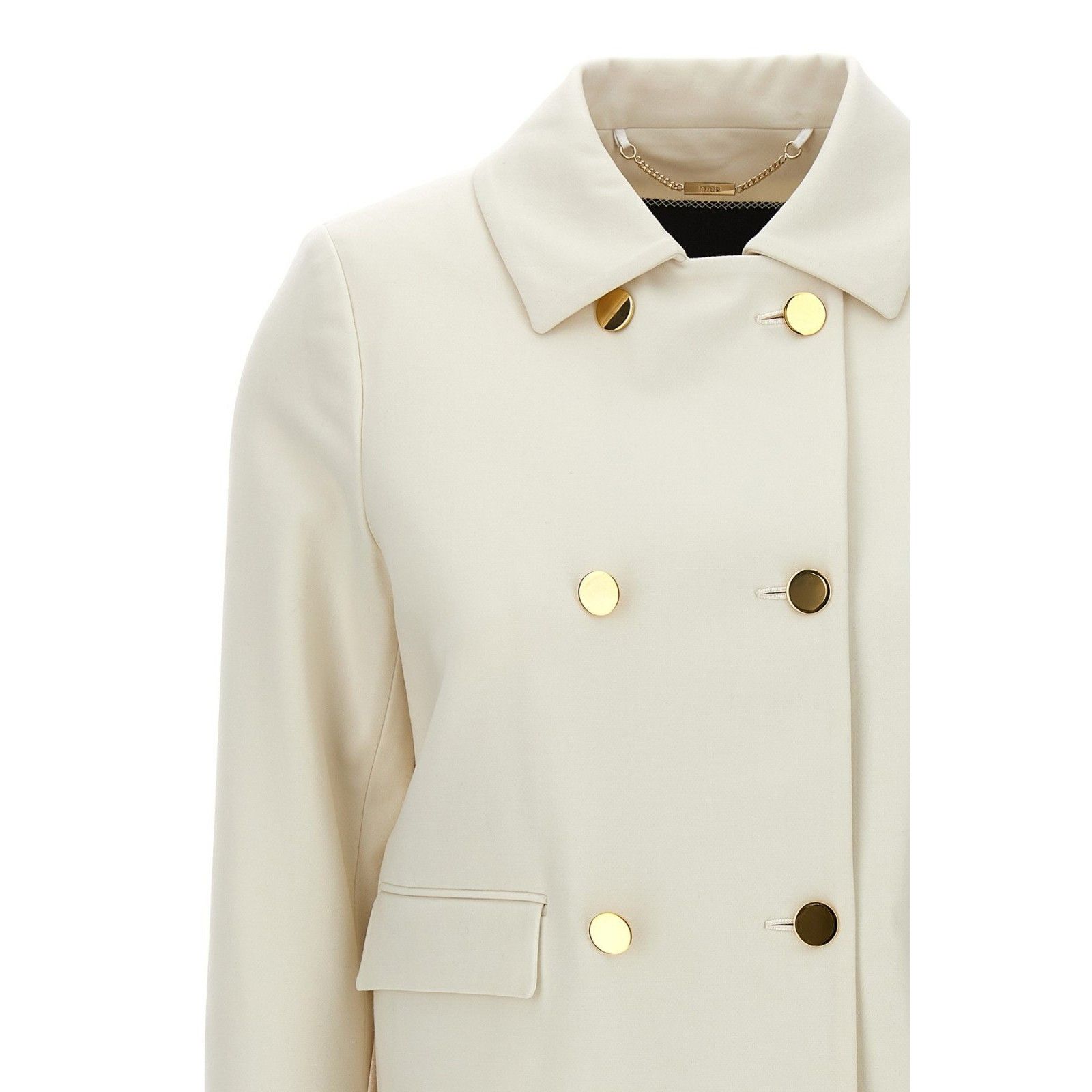 Kiton KITON Cropped Double Breasted White Wool Jacket New & Authen Size S / US 4 / IT 40 - 3 Thumbnail