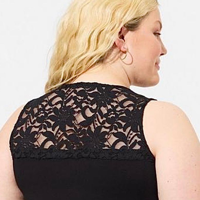 Other Torrid Black Super Soft Lace Sweetheart Bodysuit Sz 2X Size 3XL / US 20-22 - 2 Thumbnail
