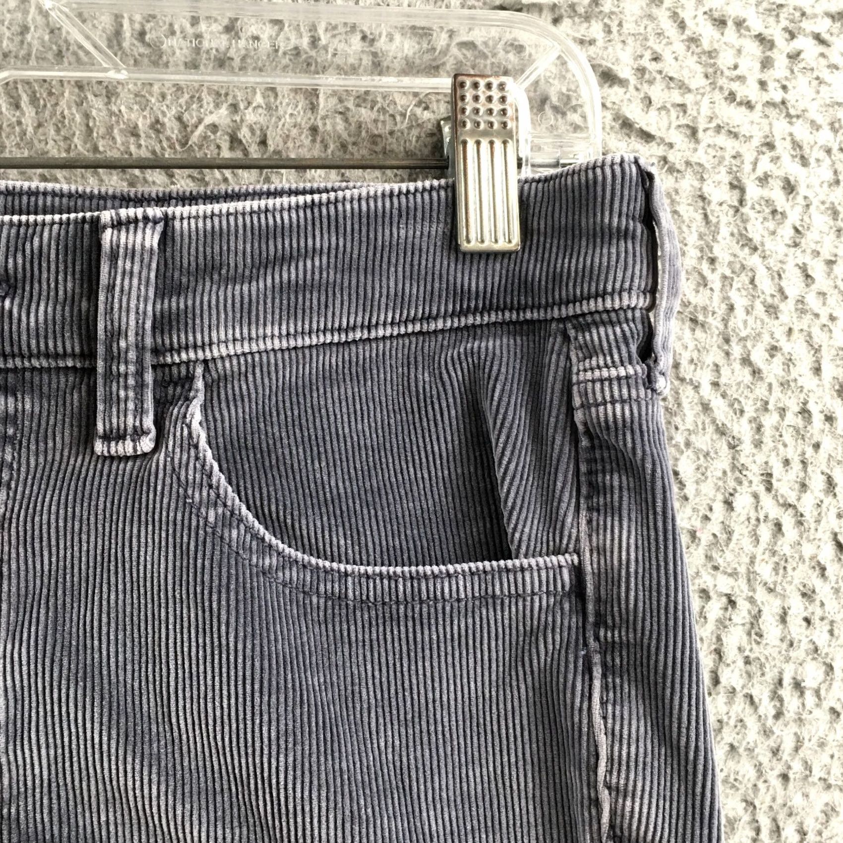 American Eagle Outfitters American Eagle Pants Womens 6 Regular Gray Corduroy Slim Leg Stretch Mid Rise Size 28" / US 6 / IT 42 - 4 Thumbnail