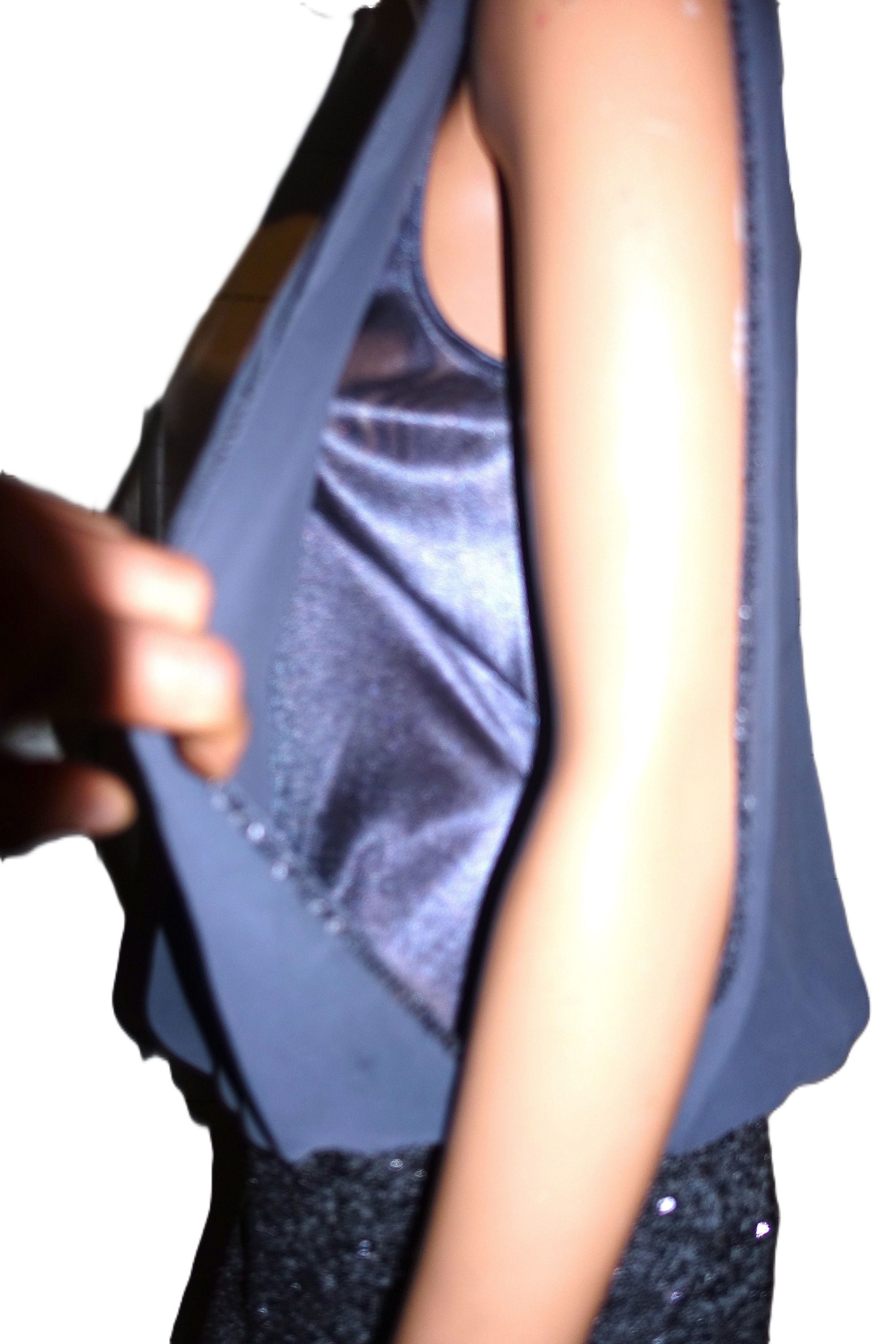 Other Aidan by Aidan Mattox Gray Sequins Dress 8 Size M / US 6-8 / IT 42-44 - 5 Thumbnail