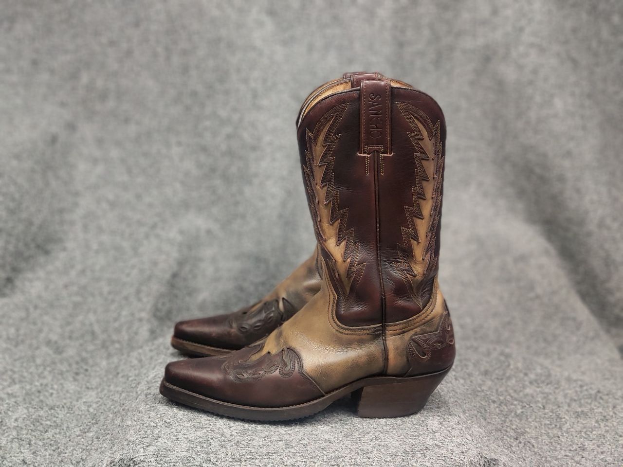Sancho Boots Vintage Sancho Boots Leather embroidered Western Cowboy Size US 7.5 / EU 40-41 - 6 Thumbnail