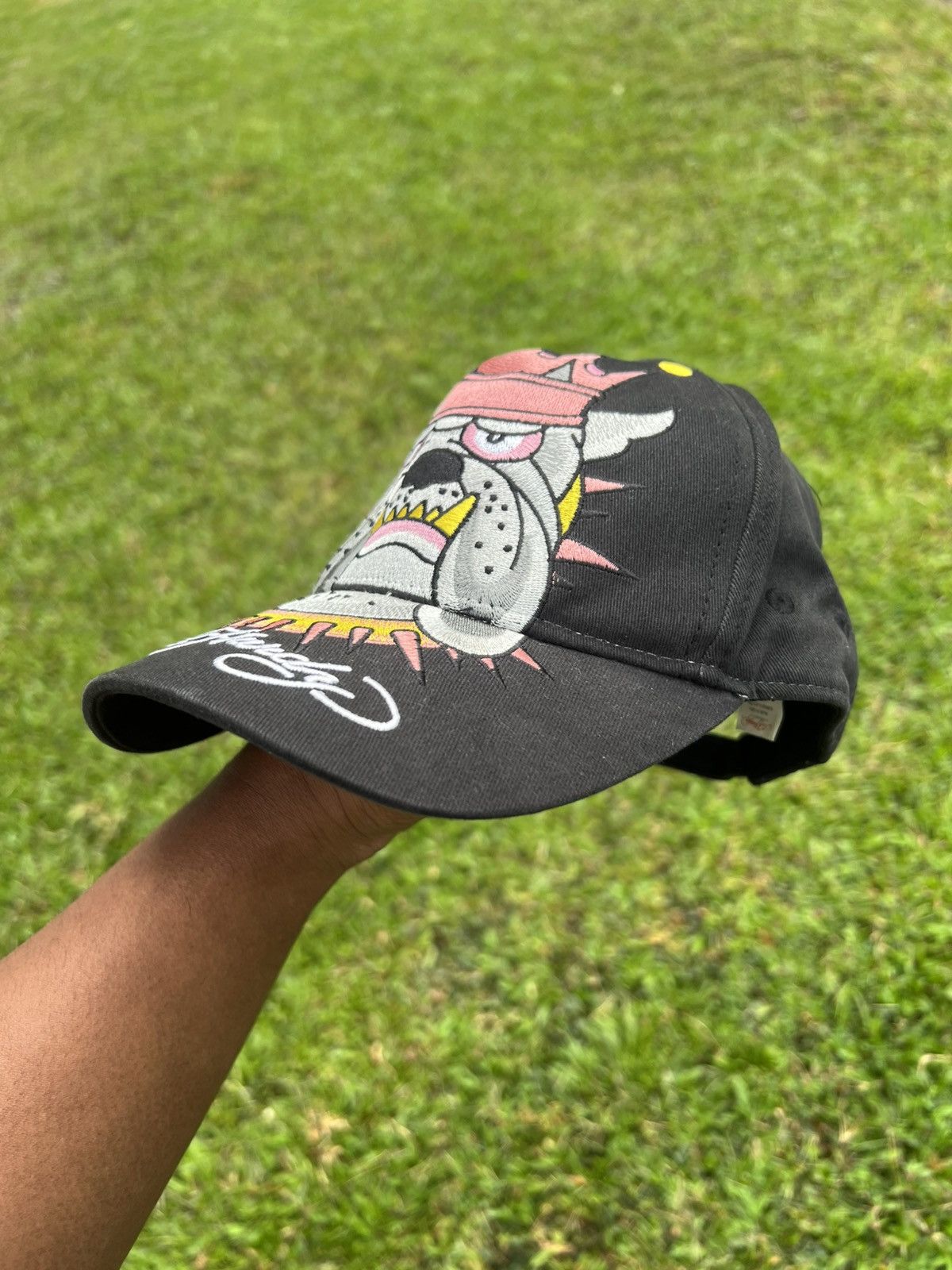 Ed Hardy × Vintage ED HARDY BULLDOG HAT Size ONE SIZE - 2 Thumbnail