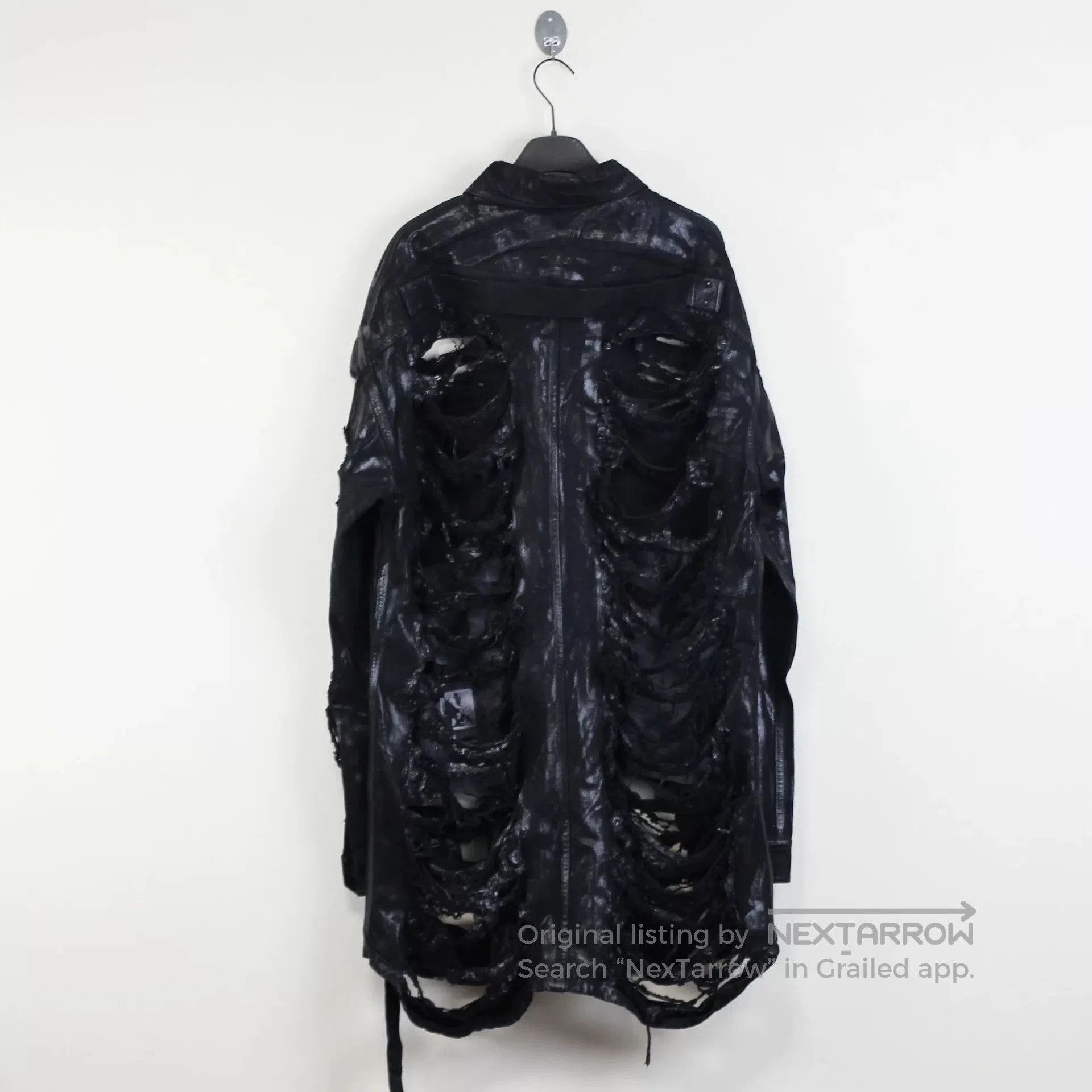 Rick Owens Rick Owens Distressed Waxed Jacket. Size US M / EU 48-50 / 2 - 2 Thumbnail