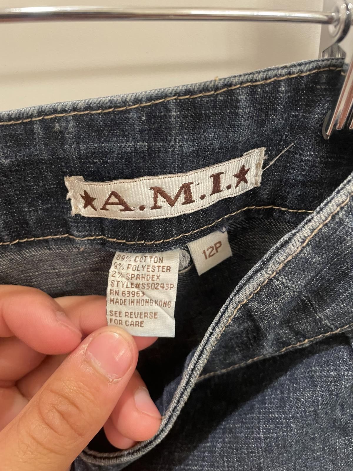 AMI A.M.I. Women's Flare Jeans - Size 12P Size 34" / US 12 / IT 48 - 4 Thumbnail