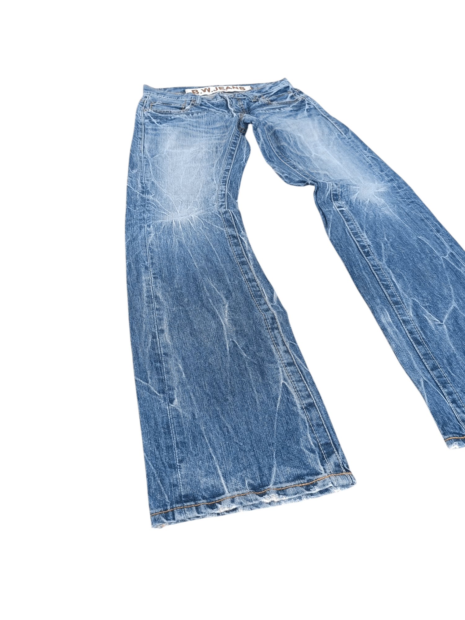 If Six Was Nine × Japanese Brand FLARED💥JAPANESE BRAND BLUE WAY THUNDER FADED DENIM 🟦 E188 Size US 30 / EU 46 - 1 Thumbnail