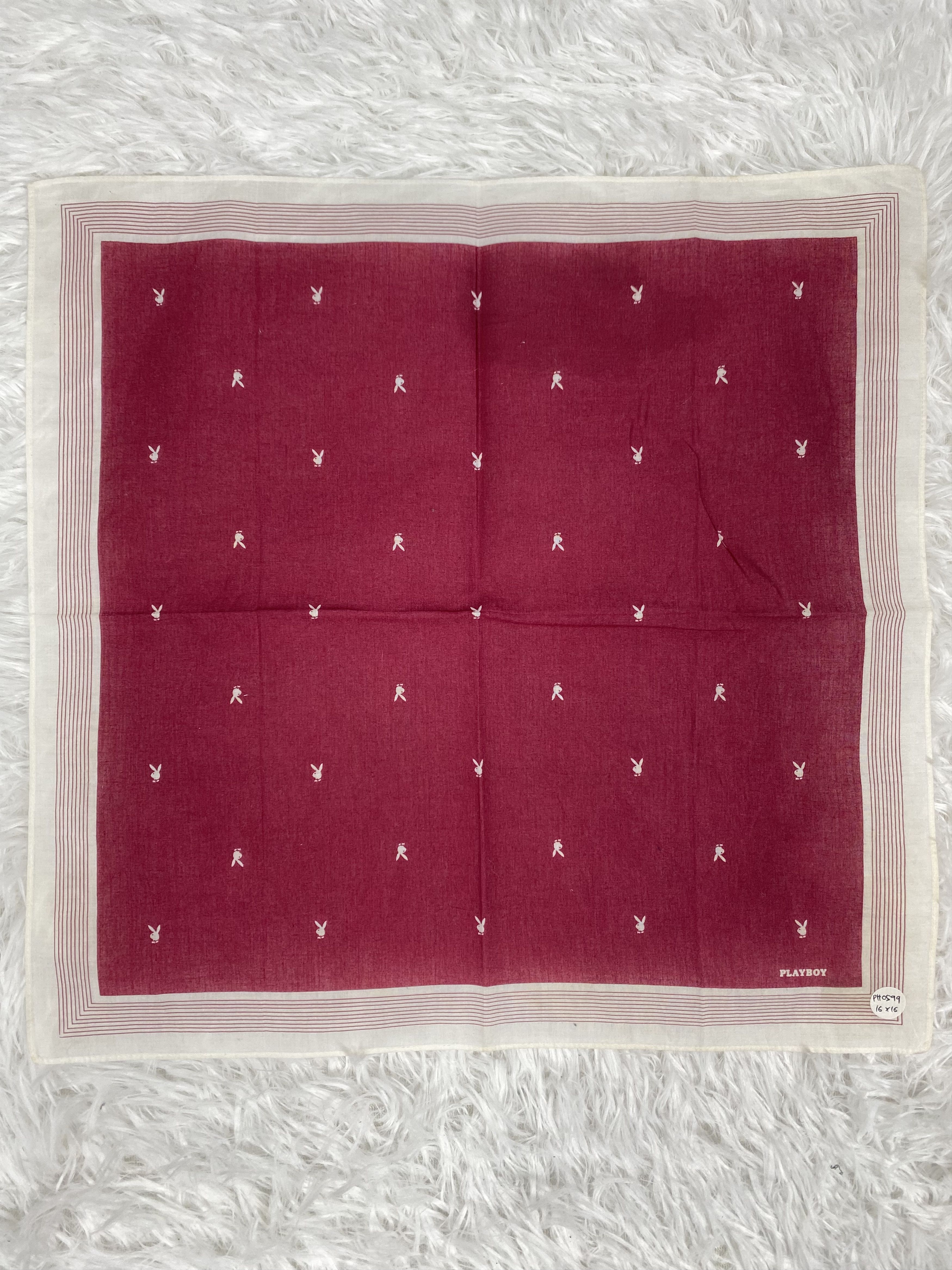 Playboy Vintage Playboy Handkerchief Neckerchief PH0599 Size ONE SIZE - 3 Thumbnail
