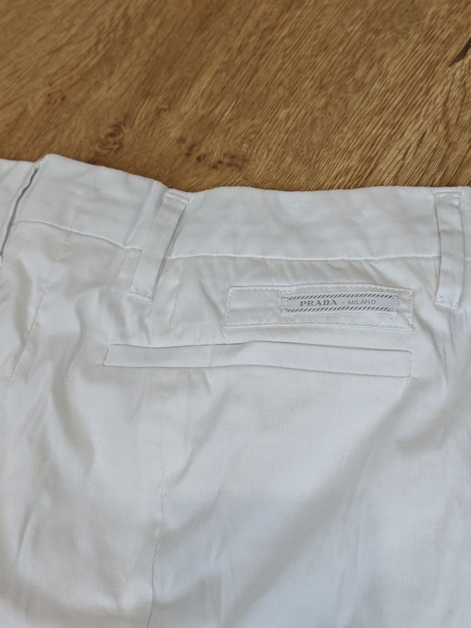 Prada × Vintage Stylish Prada White Pants 2025 Size 38, Like New! Size 38" / US 16 / IT 52 - 2 Thumbnail
