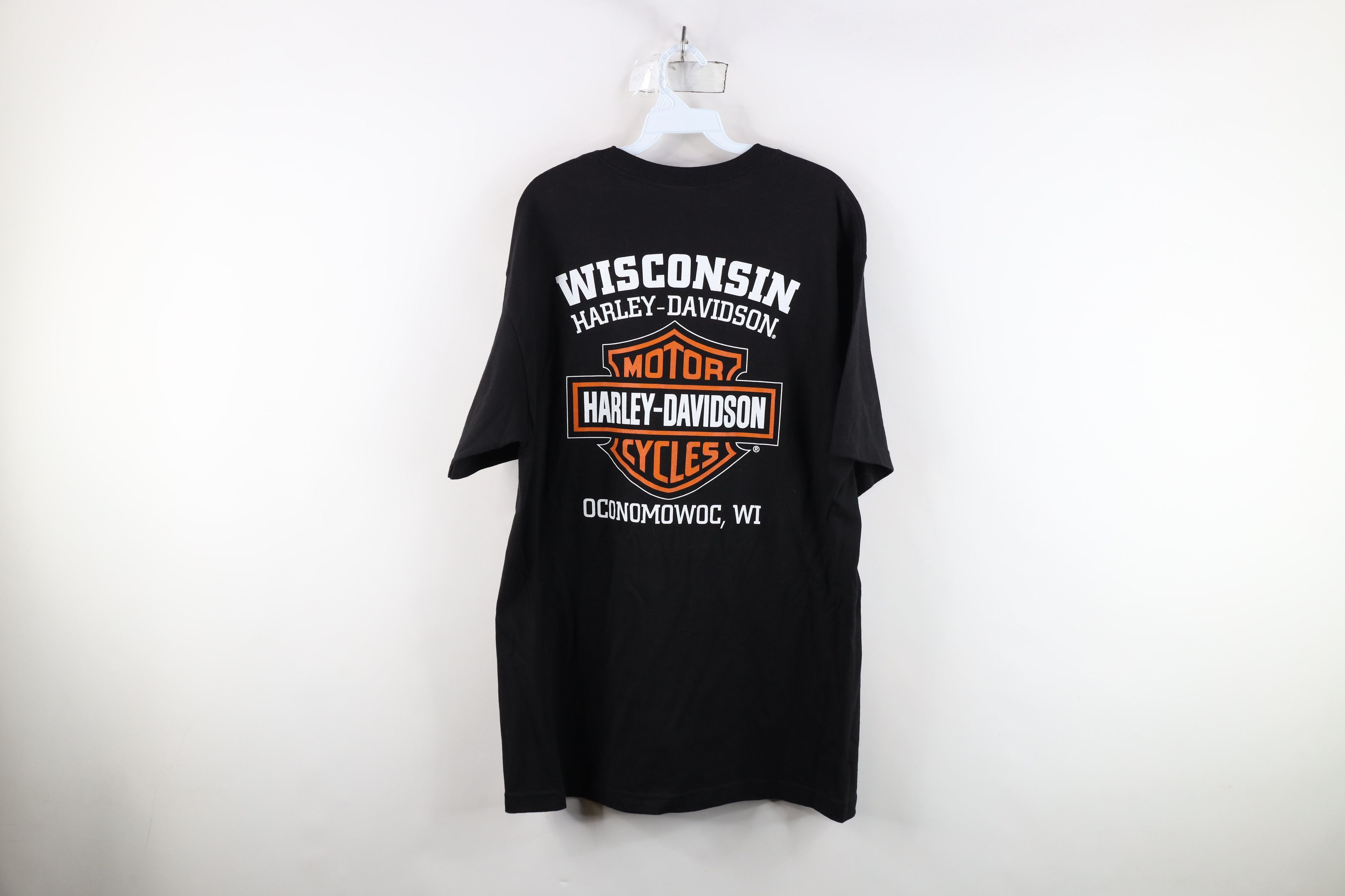 Harley Davidson × Vintage Y2K Harley Davidson Spell Out Big Logo Short Sleeve T-Shirt Size US L / EU 52-54 / 3 - 14 Thumbnail