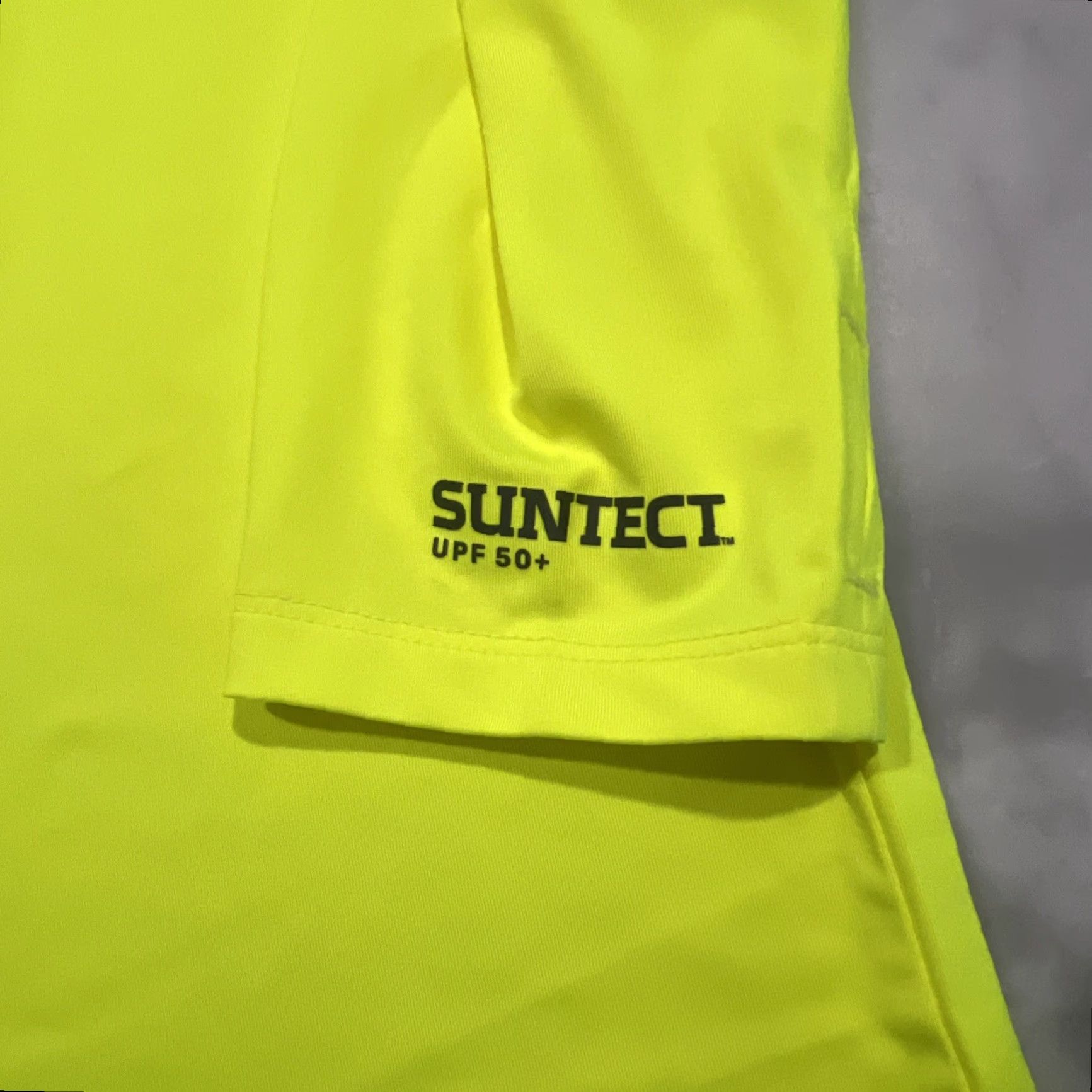 Vintage SUNTECT DUNE Hoodie Unisex Large UPF 50+ Safety Yellow NWT Hoodie Men Women Pullover Outdoor Running Sports Shirt Size US L / EU 52-54 / 3 - 7 Thumbnail