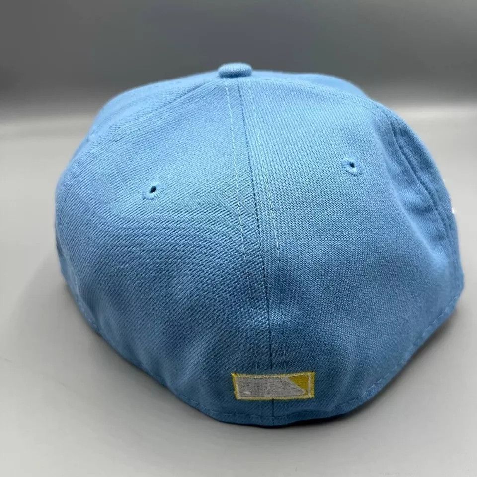 New Era Boston Red Sox Hat Men 7 1/4 Blue 59Fifty New Era Fitted Cap Size ONE SIZE - 5 Thumbnail