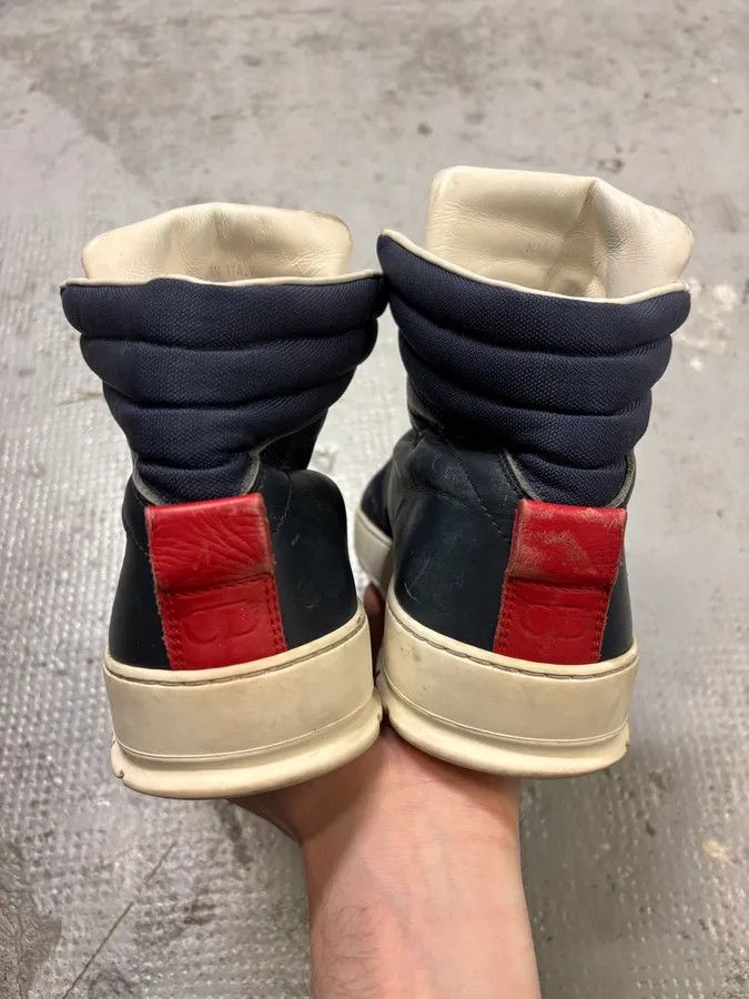 Dior 2000s Dior Homme Navy & Red High Top Sneakers Size US 10 / EU 43 - 9 Thumbnail