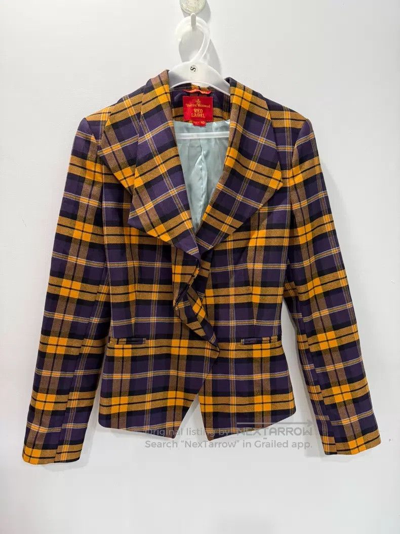 Vivienne Westwood Vivienne Westwood Yellow and Purple Plaid Set, Size 40 Jac Size S / US 4 / IT 40 - 2 Thumbnail