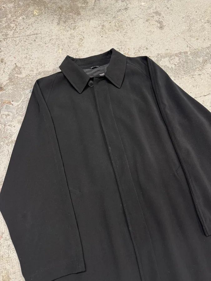 Giorgio Armani 1990s Giorgio Armani Black Trench Coat Size US M / EU 48-50 / 2 - 2 Thumbnail