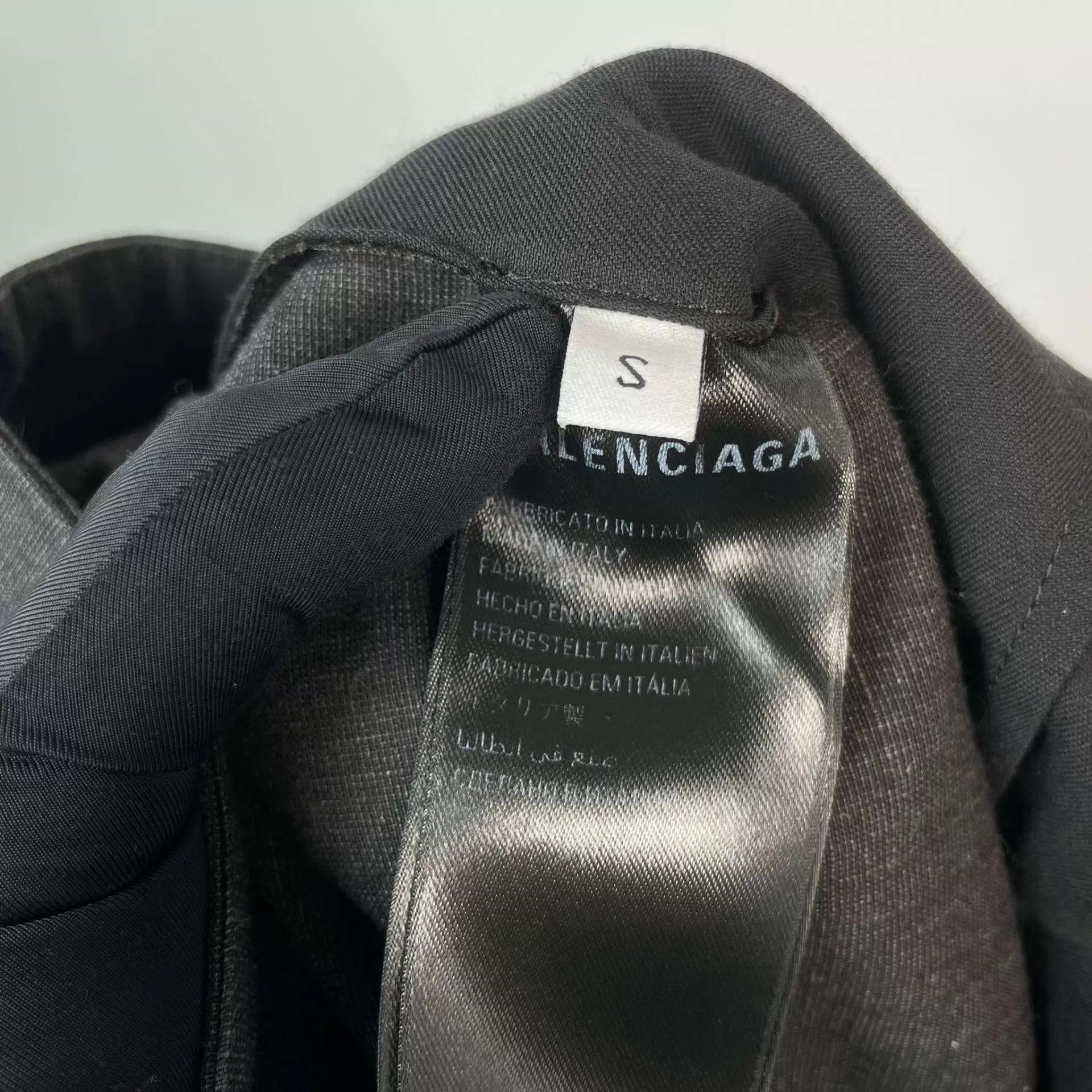 Balenciaga Balenciaga 98 New Gray Black Trousers S Size US 29 - 4 Thumbnail