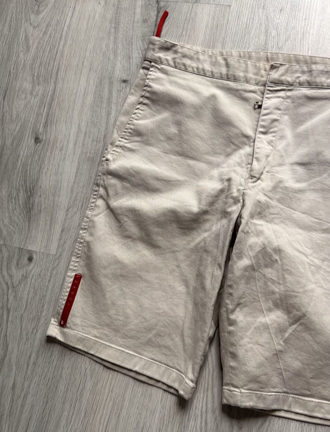 Prada Vintage Prada Red Tab Shorts Size US 30 / EU 46 - 2 Thumbnail