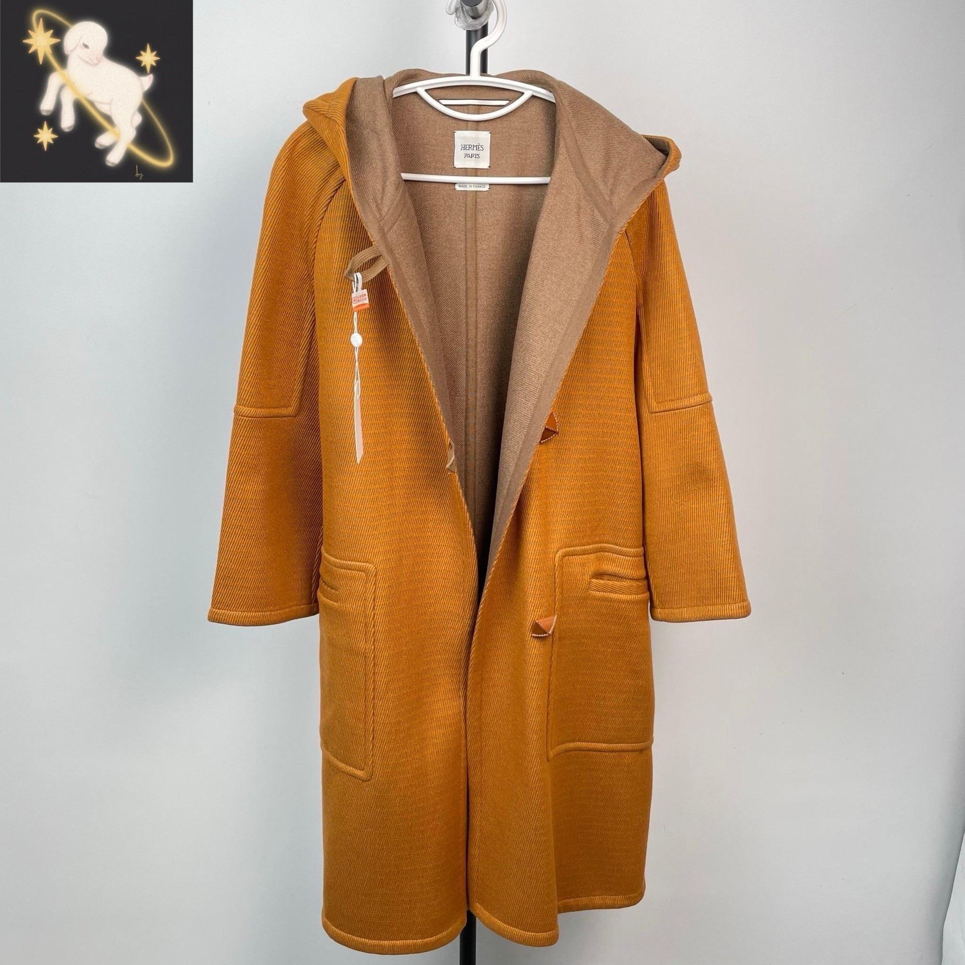 Hermes Hermes Orange Long Sleeve Shirt 34 Men Size US XS / EU 42 / 0 - 1 Thumbnail
