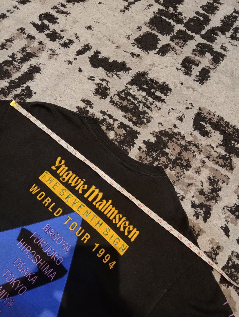 Band Tees Vintage 90s Yngwie Malmsteen The Seventh Sign Tees Size US L / EU 52-54 / 3 - 13 Thumbnail