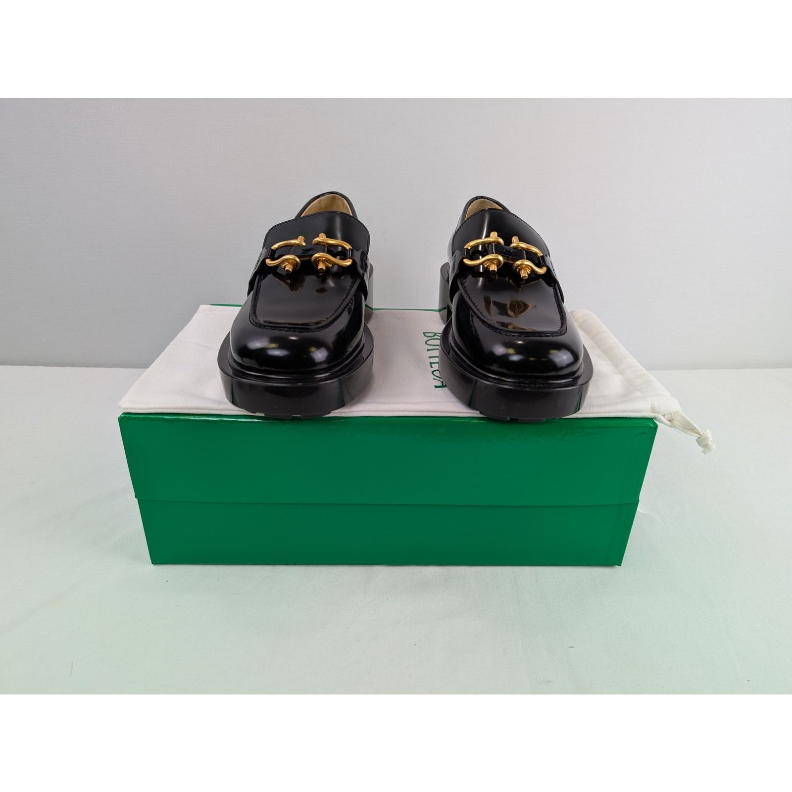 Bottega Veneta o1rshd1 Loafer Leather Soft Vinyl Boots in Black Size US 9 / EU 42 - 16 Thumbnail