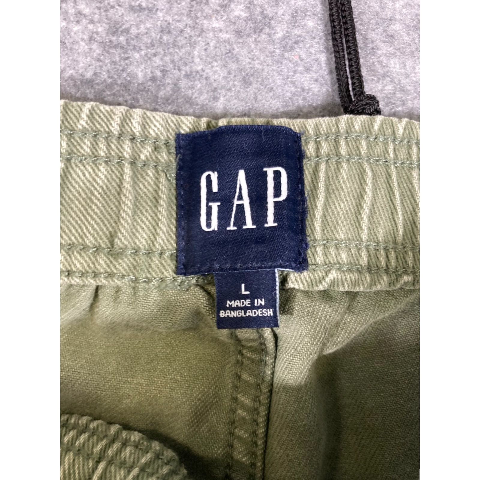 Gap Gap Pull On Pants Womens L Green Denim Straight Leg Elastic Waist Preppy NWT Lounge Pockets Size 36" / US 14 / IT 50 - 7 Thumbnail